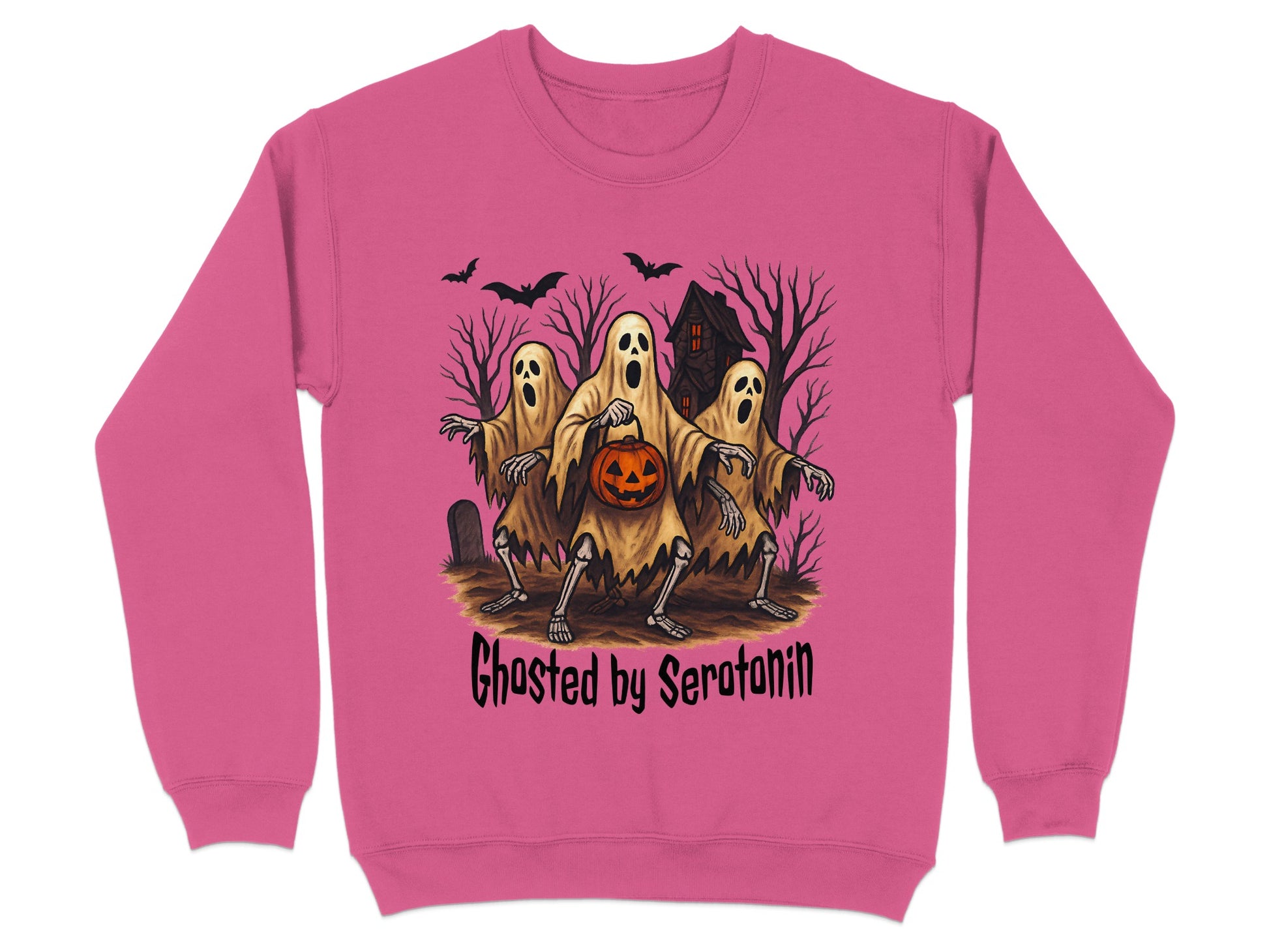 Ghosted by Serotonin Halloween Sweatshirt product type