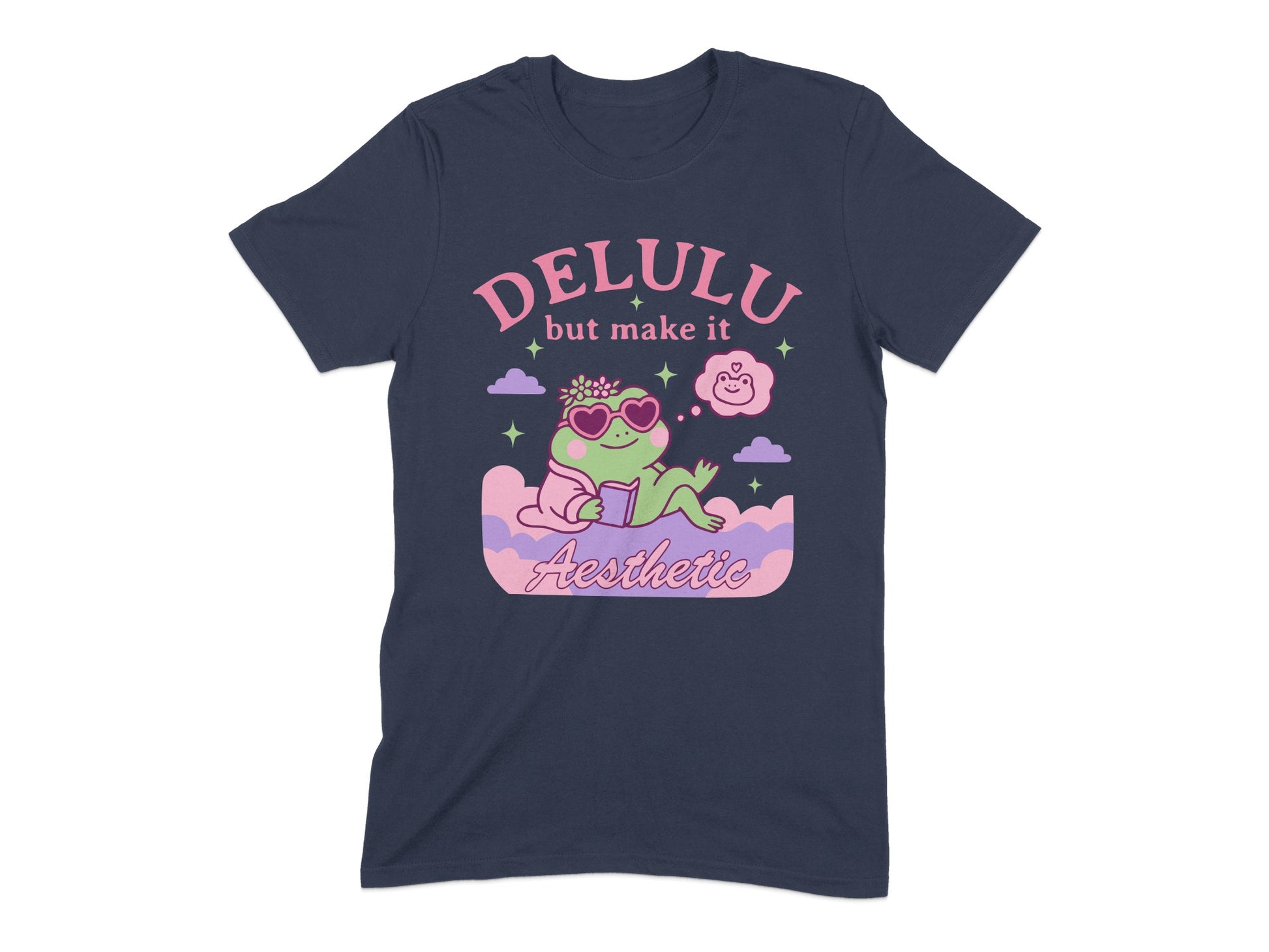 Delulu But Make It Aesthetic Frog T-Shirt product type