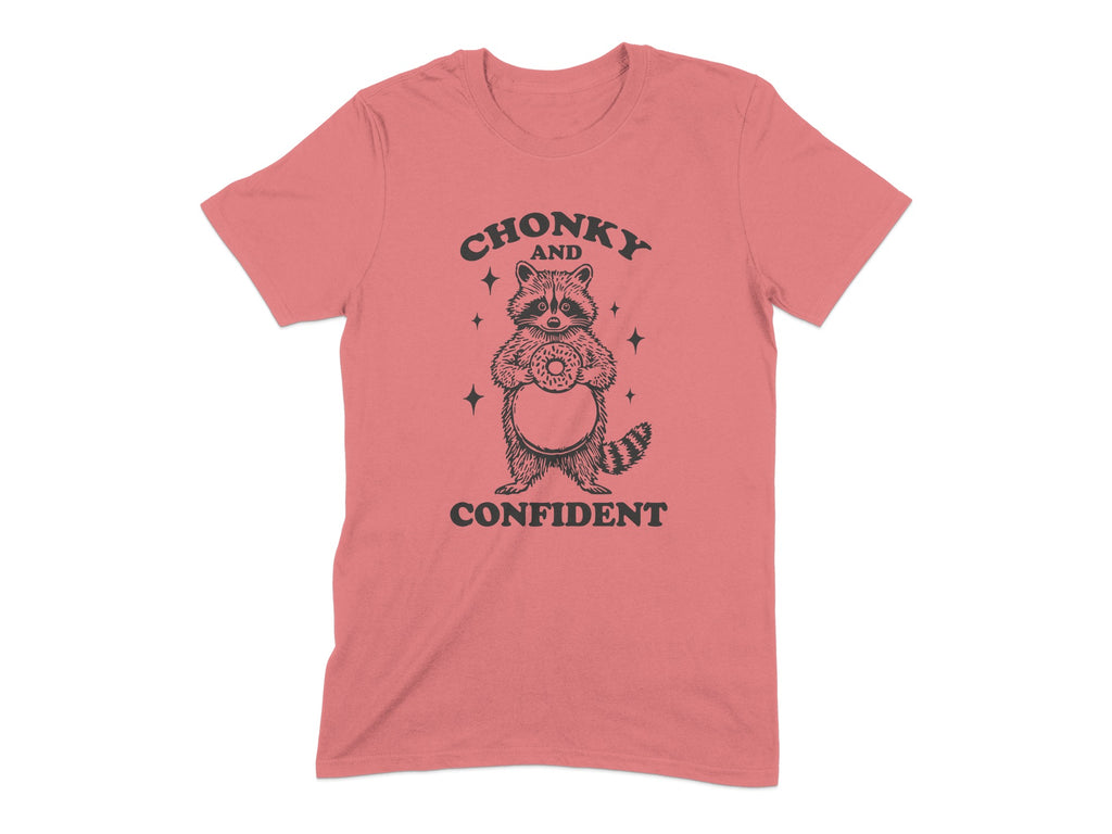 Chonky and Confident Raccoon Graphic T-Shirt product type