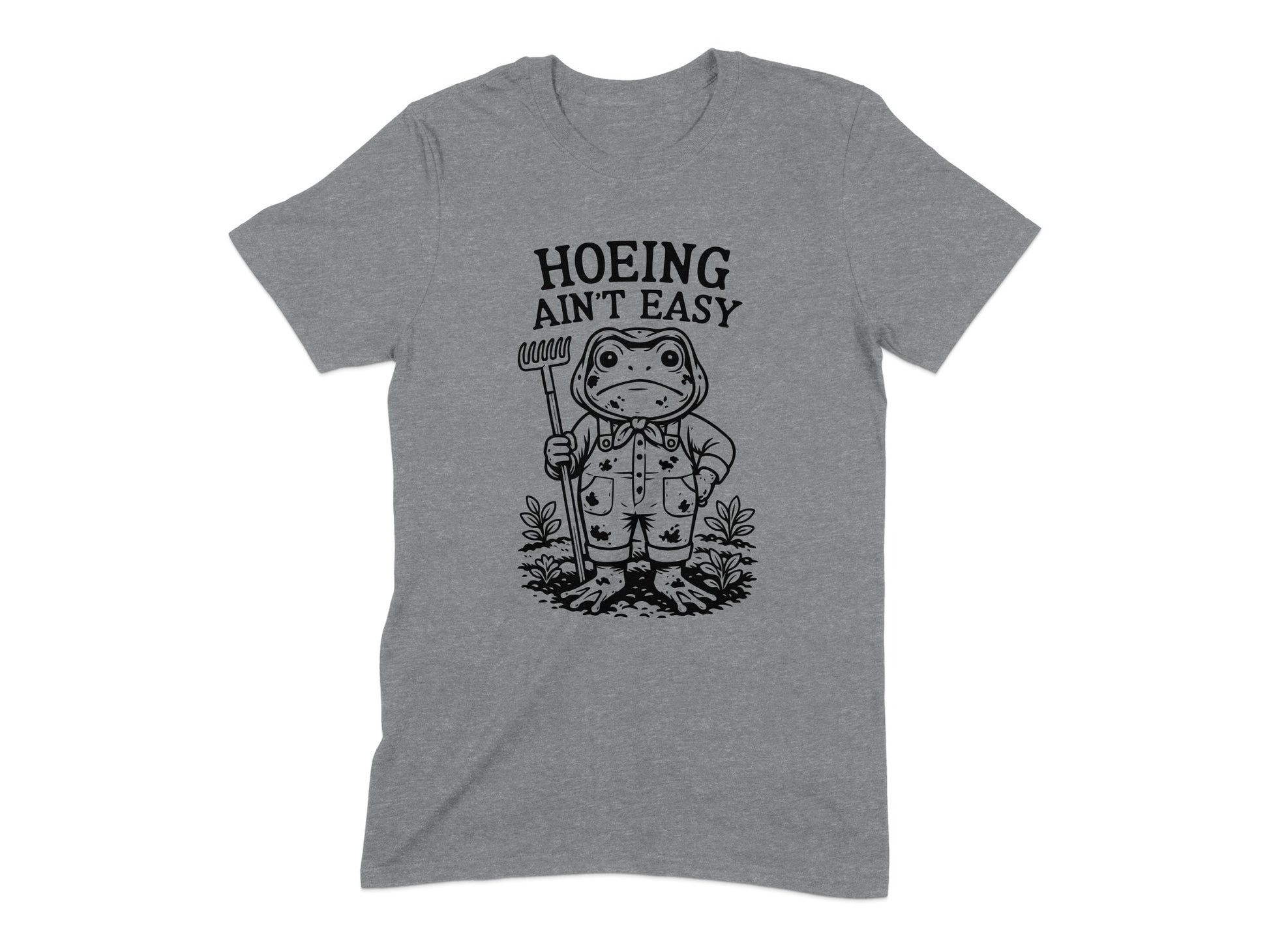 Hoeing Ain't Easy Frog Graphic T-Shirt product type