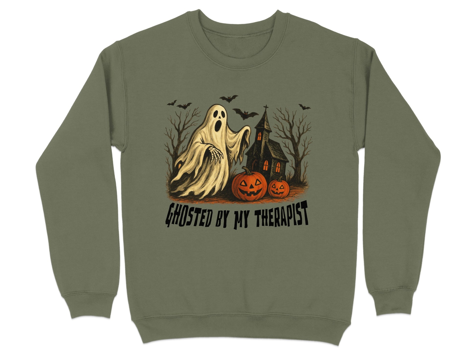 Ghosted By My Therapist Halloween Sweatshirt product type