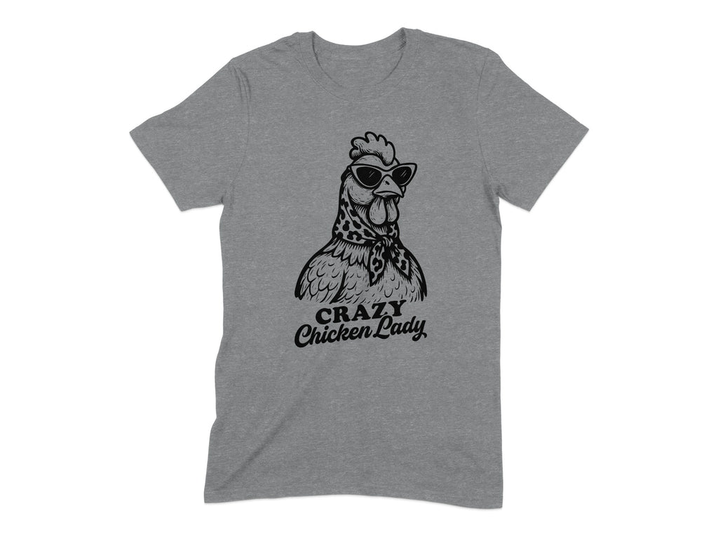 Crazy Chicken Lady Graphic Printed T-Shirt product type