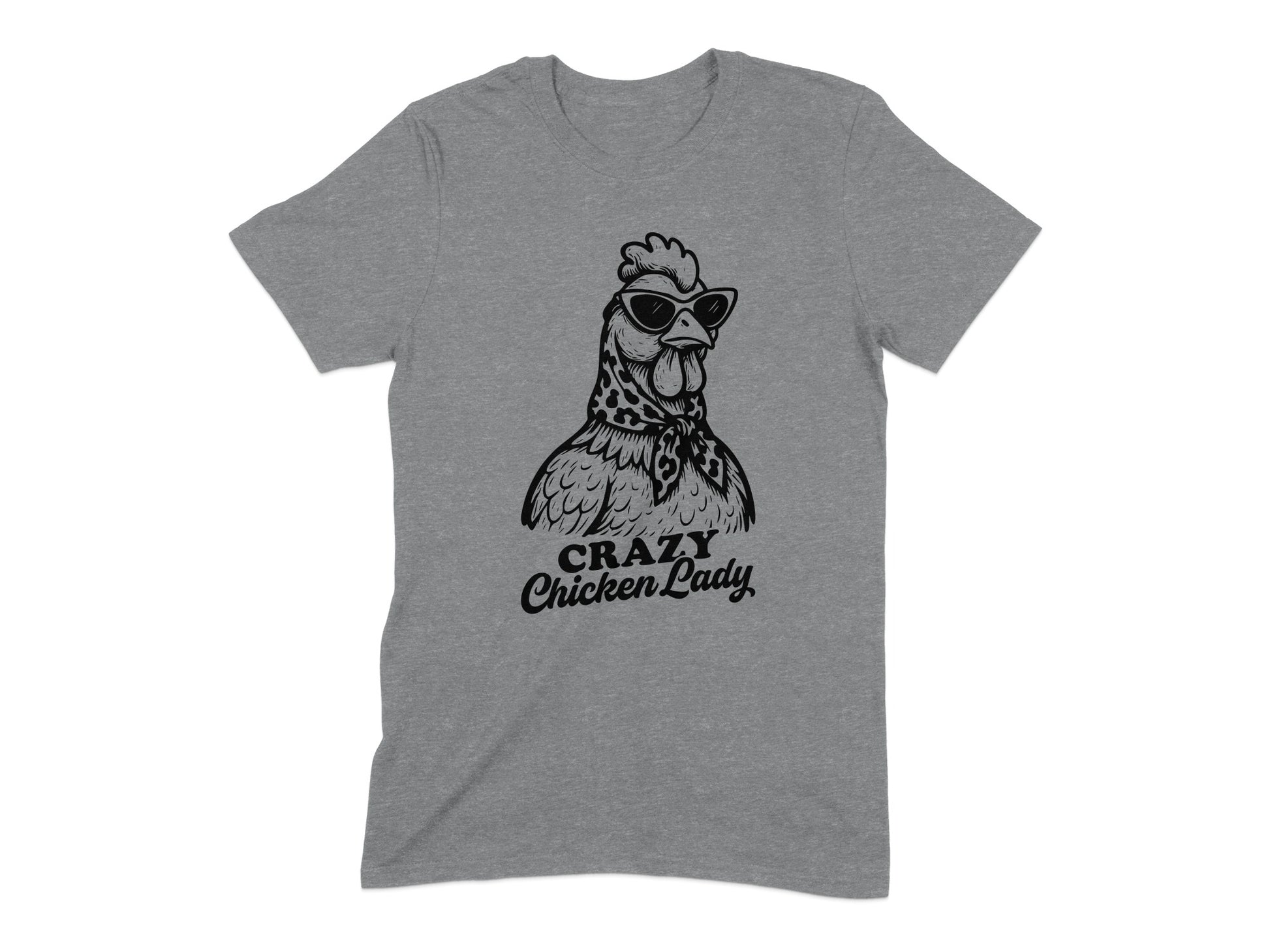 Crazy Chicken Lady Graphic Printed T-Shirt product type