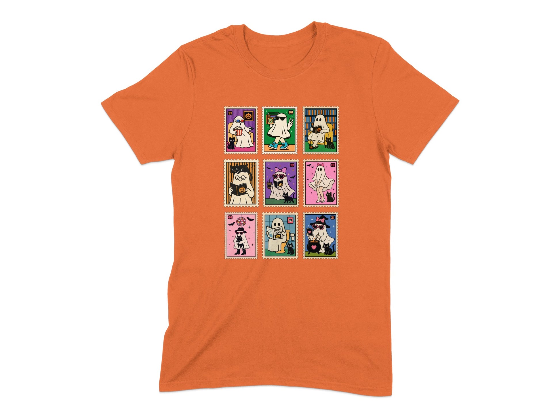 Colorful Cartoon Characters Print T-shirt product type