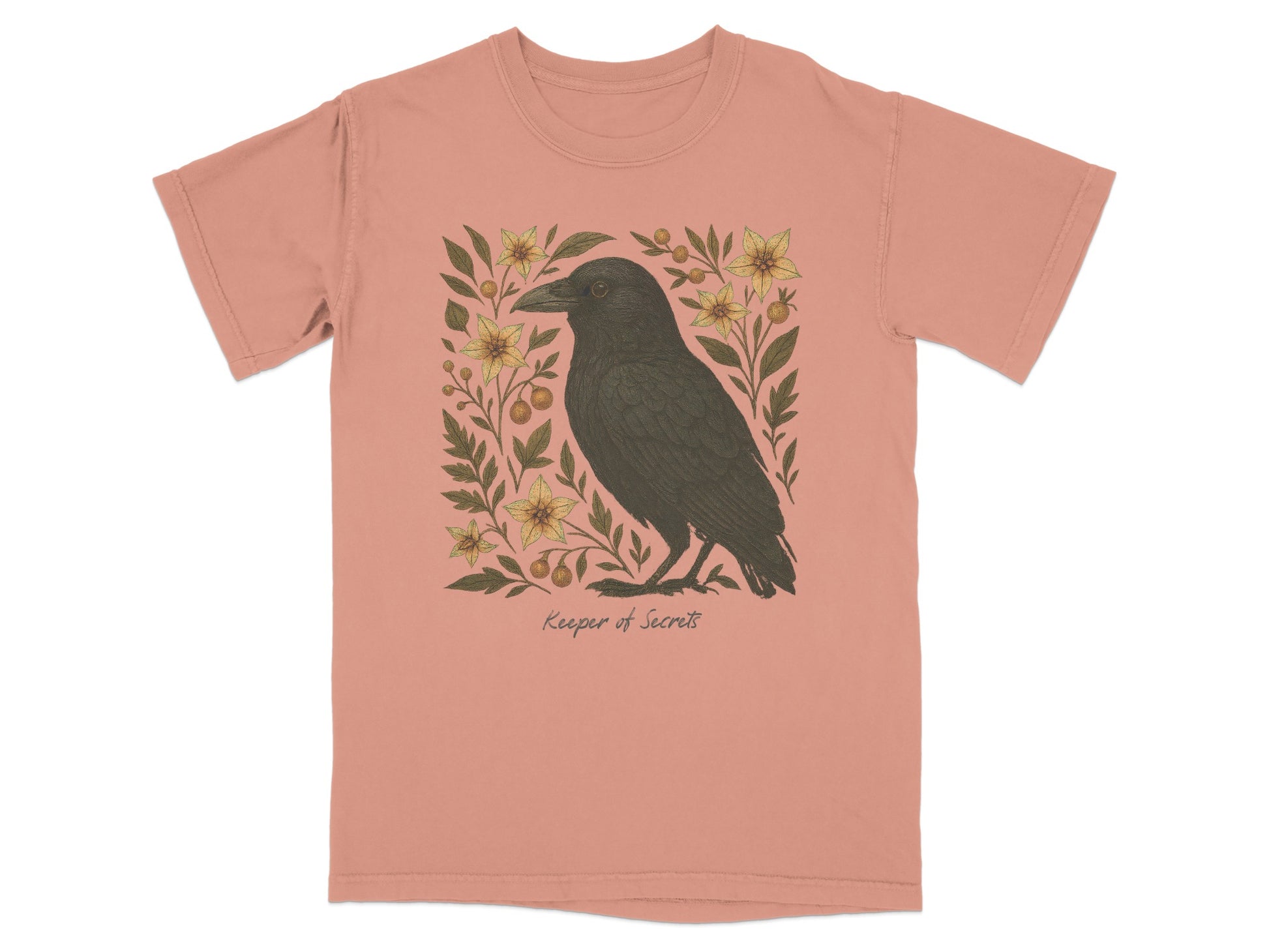 Keeper of Secrets Crow Art Graphic T-Shirt product
