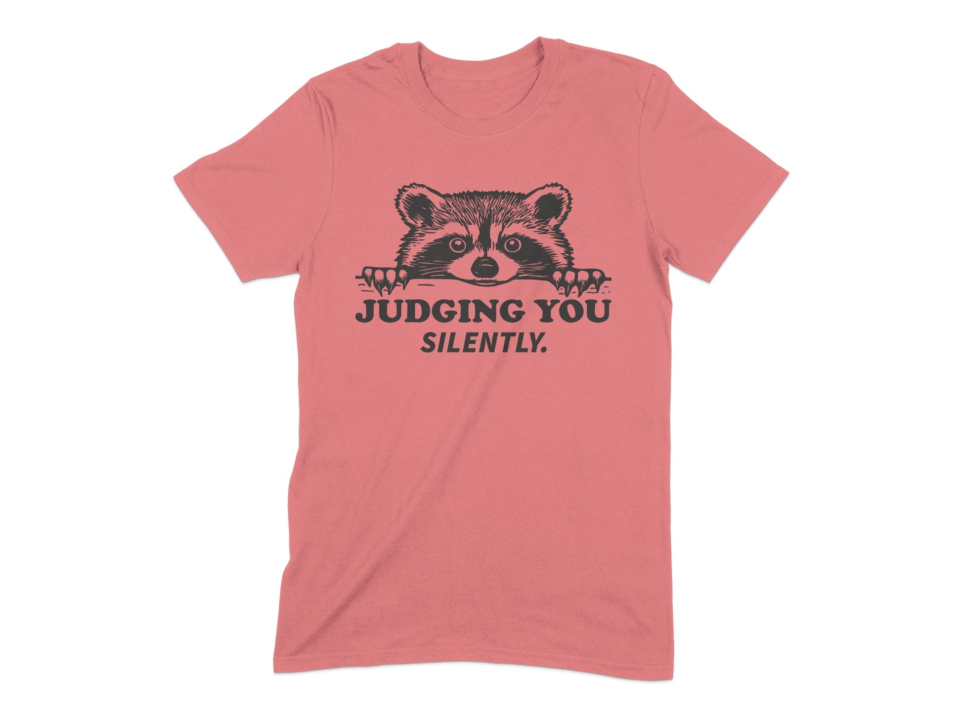 Judging You Silently Raccoon Graphic T-Shirt product