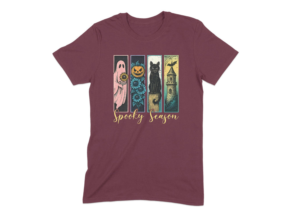 Spooky Season Cute Cats and Ghosts Graphic Shirt product
