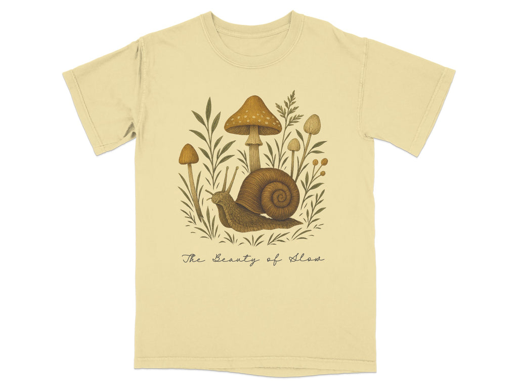 The Beauty of Ideas Snail and Mushrooms T-Shirt product type