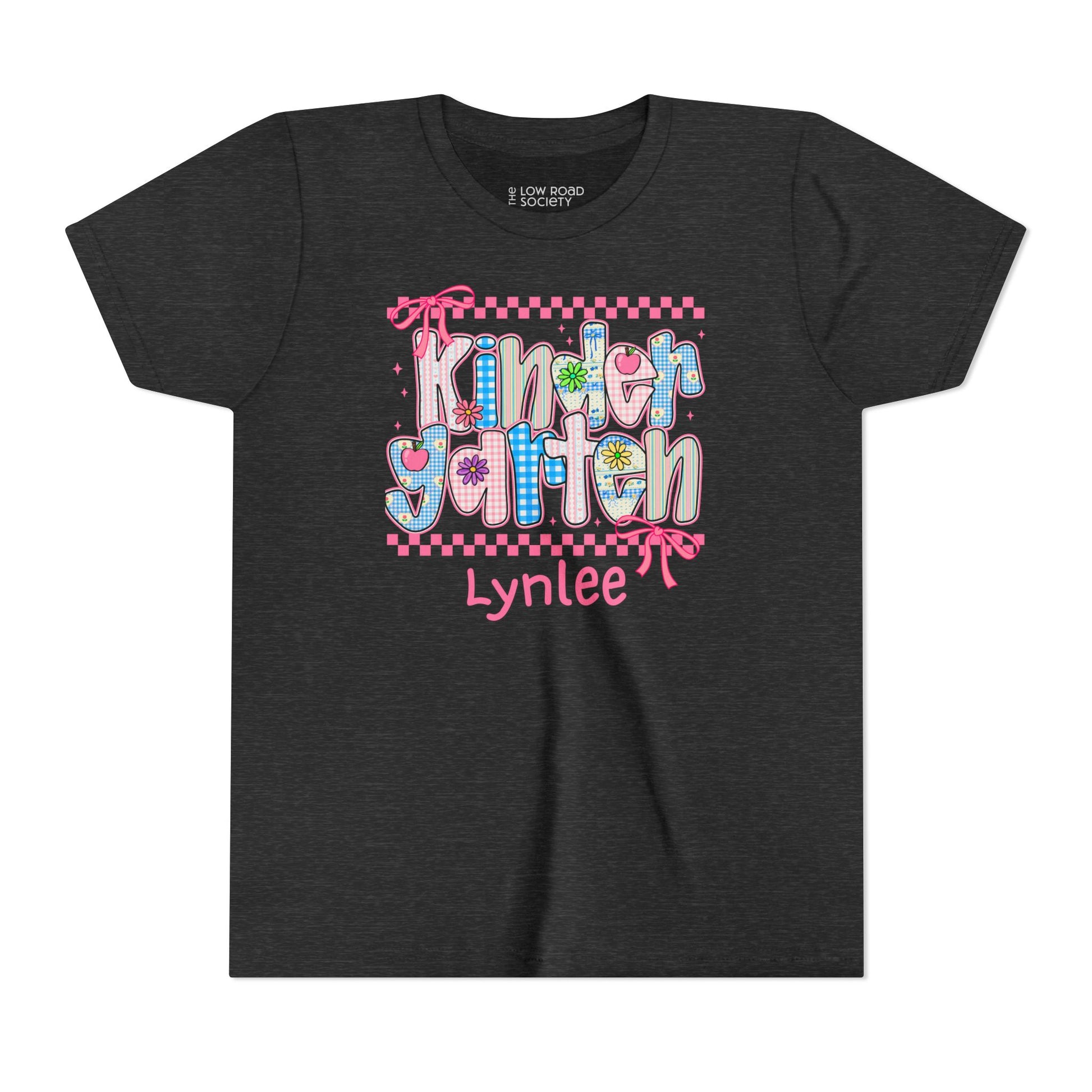 Kindergarten Personalized Back to School T-Shirt for Kids – Big Kids Size S-XL - Custom Name – First Day of School Shirt