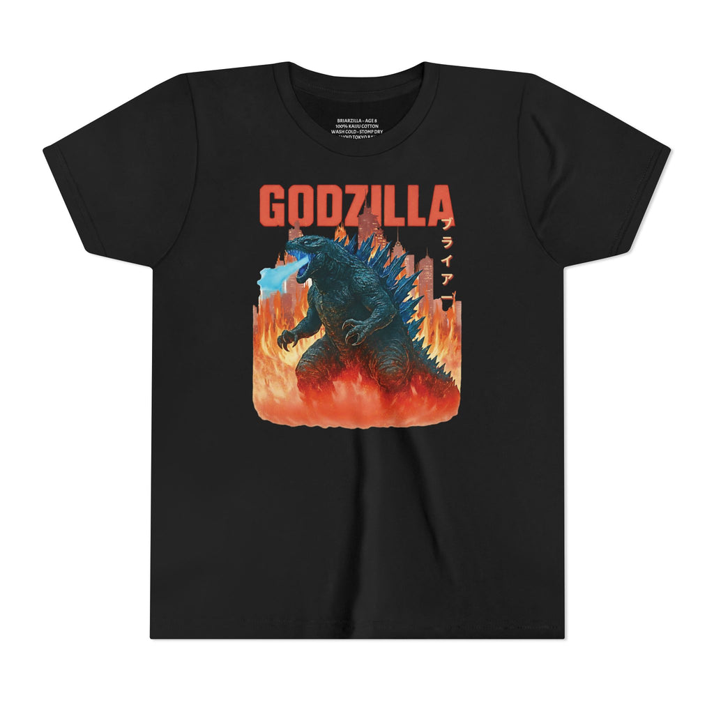 Custom Godzilla Youth Short Sleeve Tee