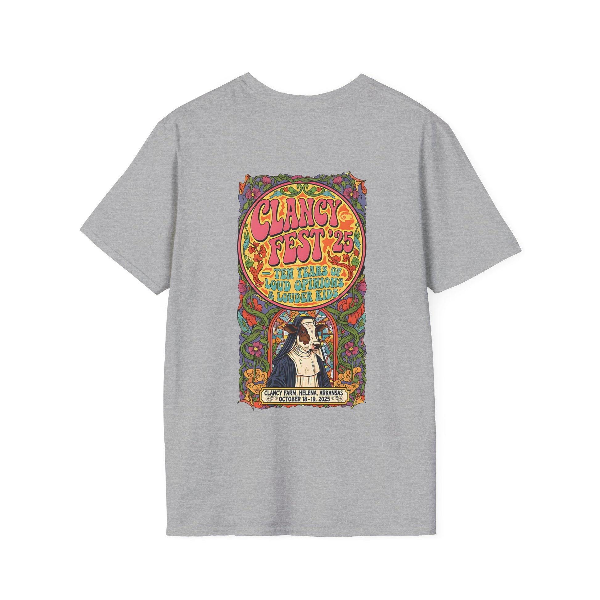 Custom ClancyFest 25 Adult Short Sleeve Tee, Unisex Softstyle T-Shirt, XS-5X