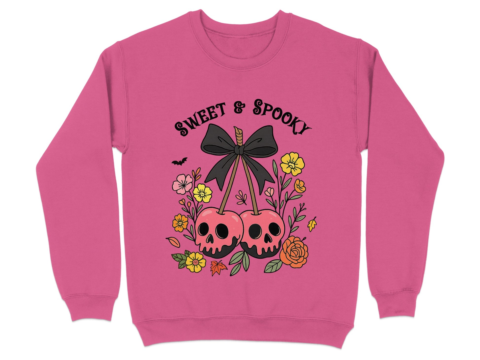 Sweet and Spooky Skull Design Sweatshirt Product