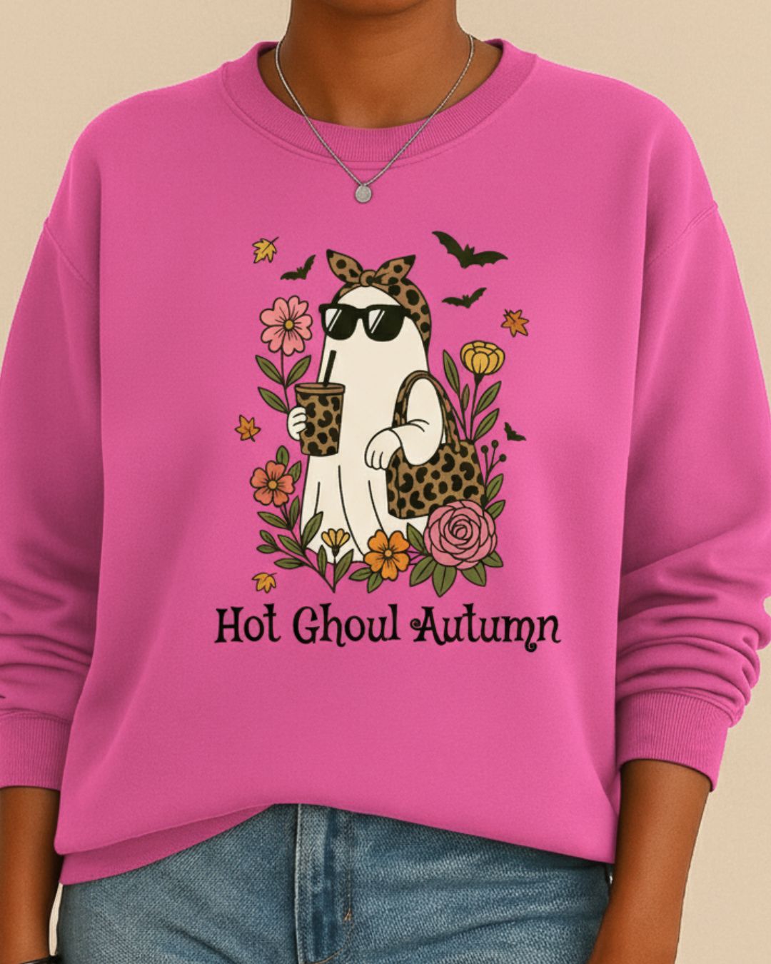 Hot Ghoul Autumn Graphic Sweatshirt