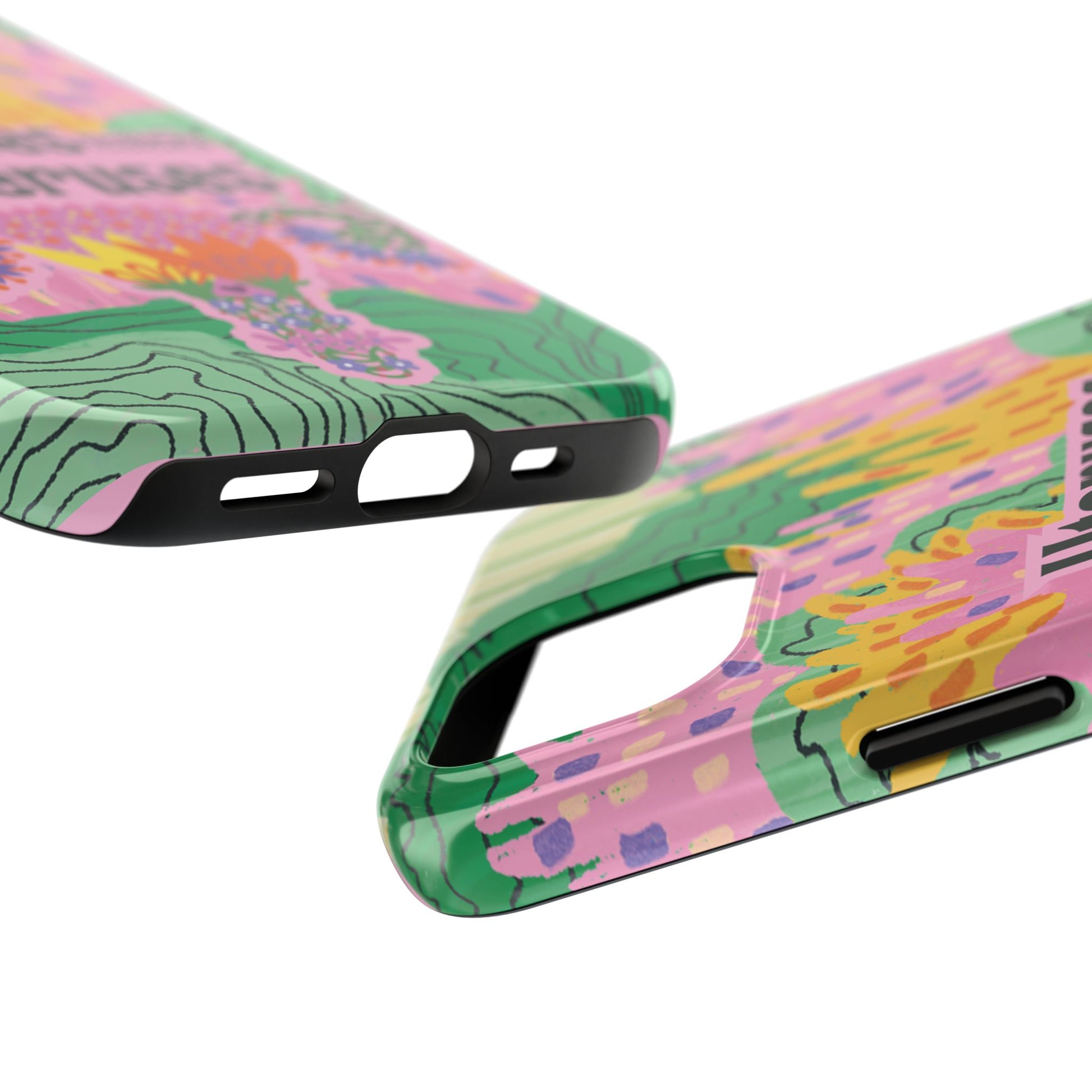 Funny Tough Phone Cases, Beautiful Pink Green Floral Design with Snarky Quote, Unique Phone Cover, Gift for Friends, Snarky Accessory