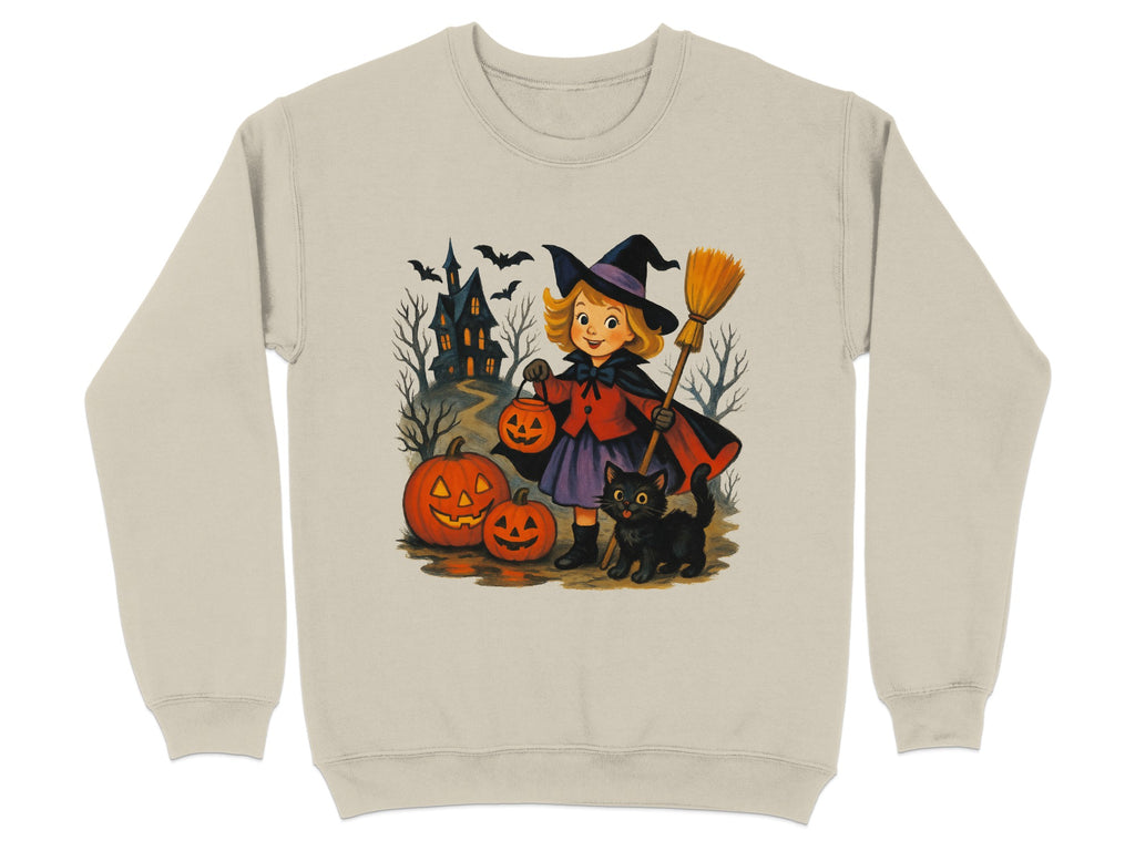 Halloween Witch Scene with Cats and Pumpkins product type