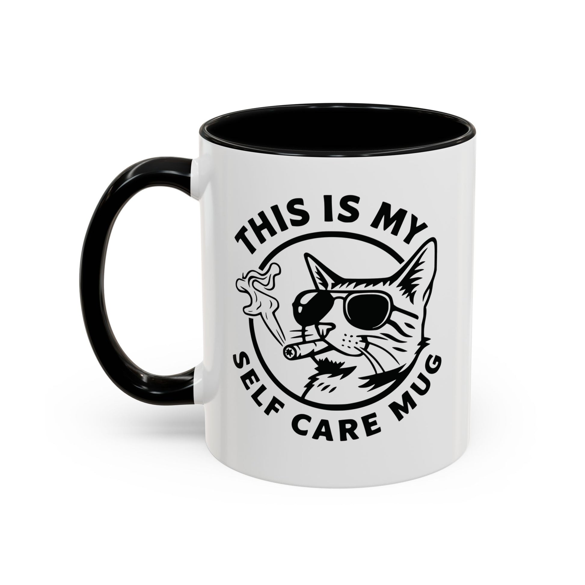 This Is My Self Care Mug — Sarcastic Cat Coffee Mug Ceramic Mug - 11oz & 15oz Coffee Cup