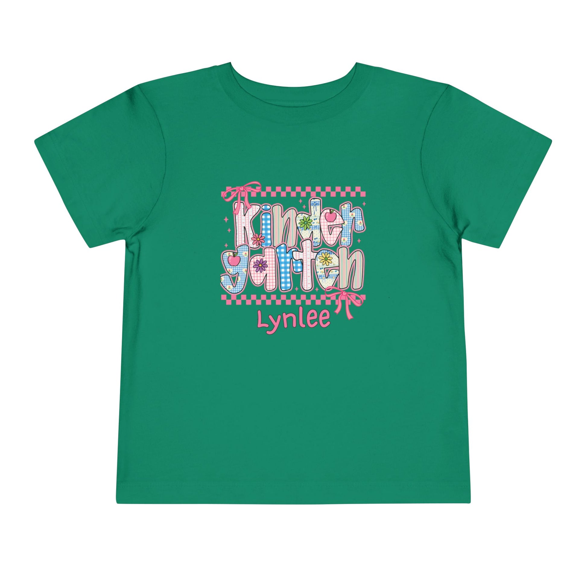 Kindergarten Personalized Back to School T-Shirt for Kids – Toddler Size 2T-5T - Custom Name – First Day of School Shirt