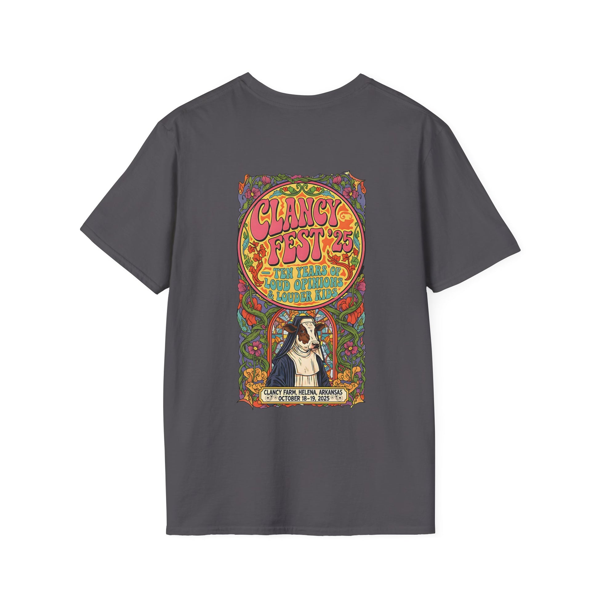 Custom ClancyFest 25 Adult Short Sleeve Tee, Unisex Softstyle T-Shirt, XS-5X
