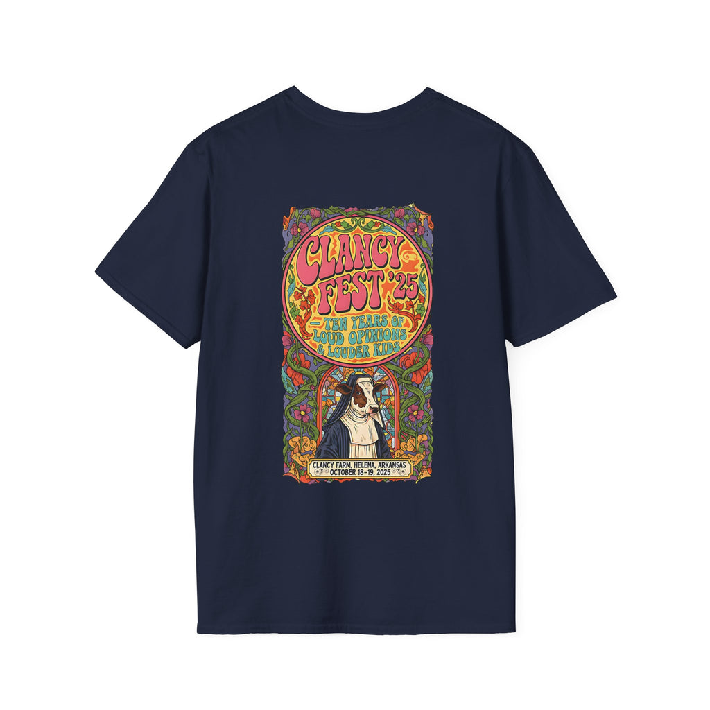 Custom ClancyFest 25 Adult Short Sleeve Tee, Unisex Softstyle T-Shirt, XS-5X