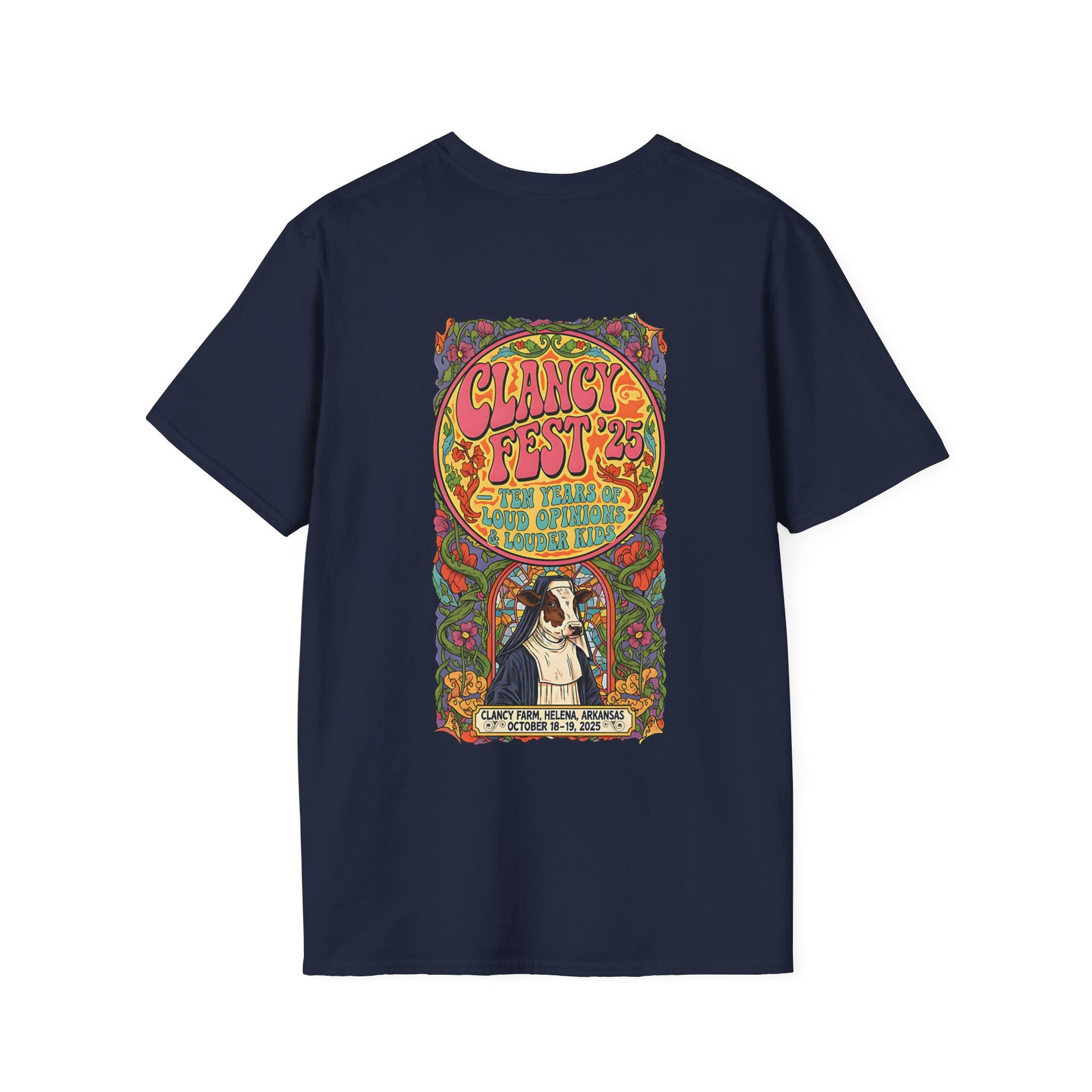 Custom ClancyFest 25 Adult Short Sleeve Tee, Unisex Softstyle T-Shirt, XS-5X