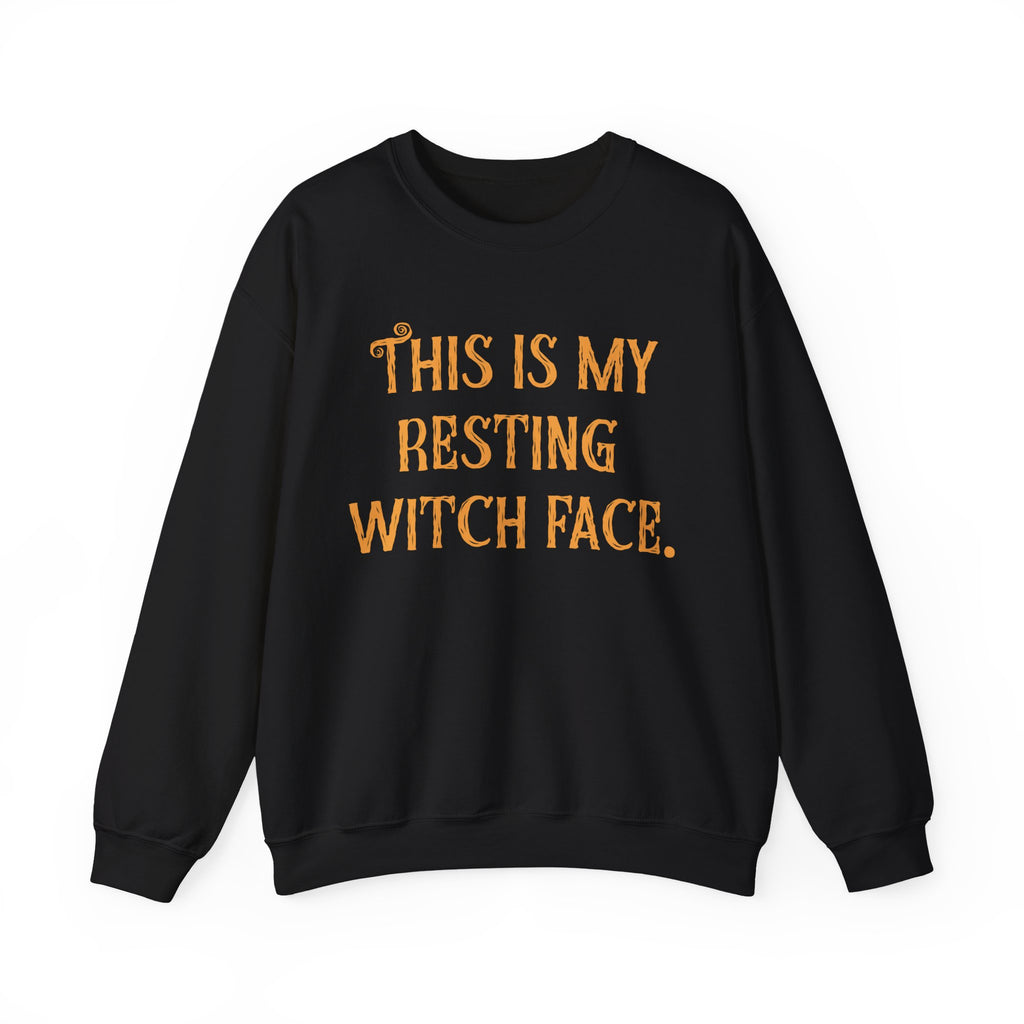 Resting Witch Face Funny Halloween Sweatshirt Unisex Crewneck