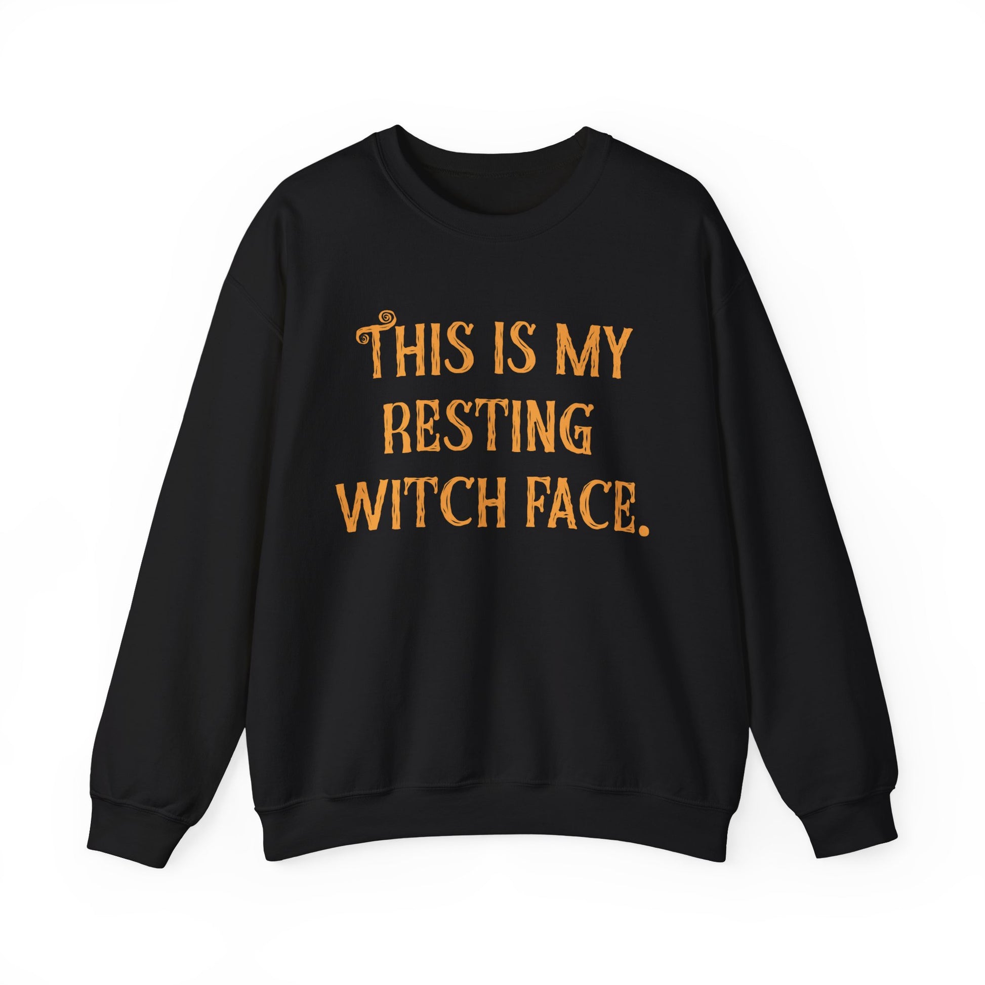 Resting Witch Face Funny Halloween Sweatshirt Unisex Crewneck