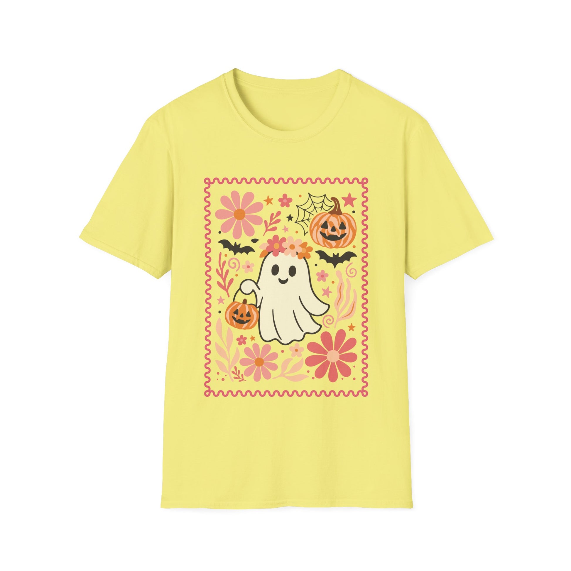 Cute Halloween Pumpkin T-Shirt, Autumn Design XS-5X