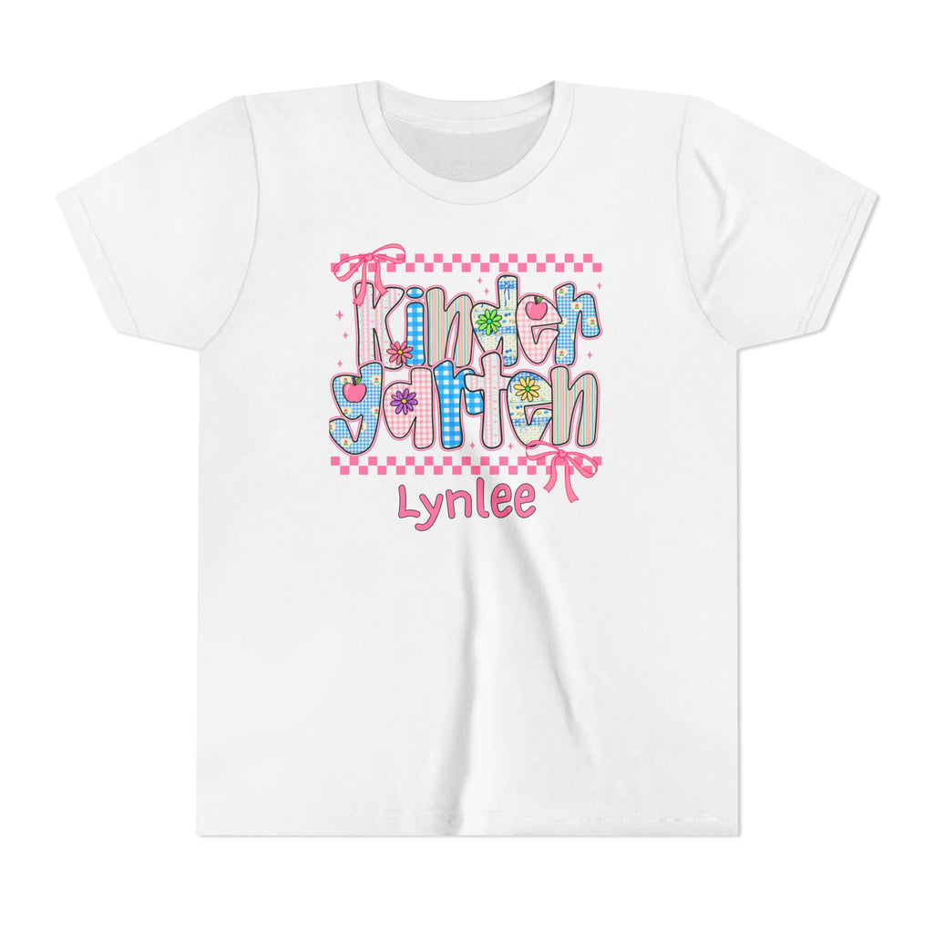 Kindergarten Personalized Back to School T-Shirt for Kids – Big Kids Size S-XL - Custom Name – First Day of School Shirt
