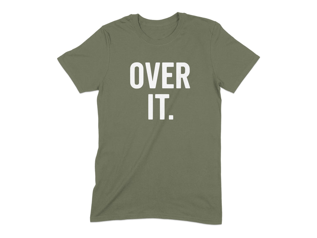Over It Slogan Print Casual Wear T-shirt product type