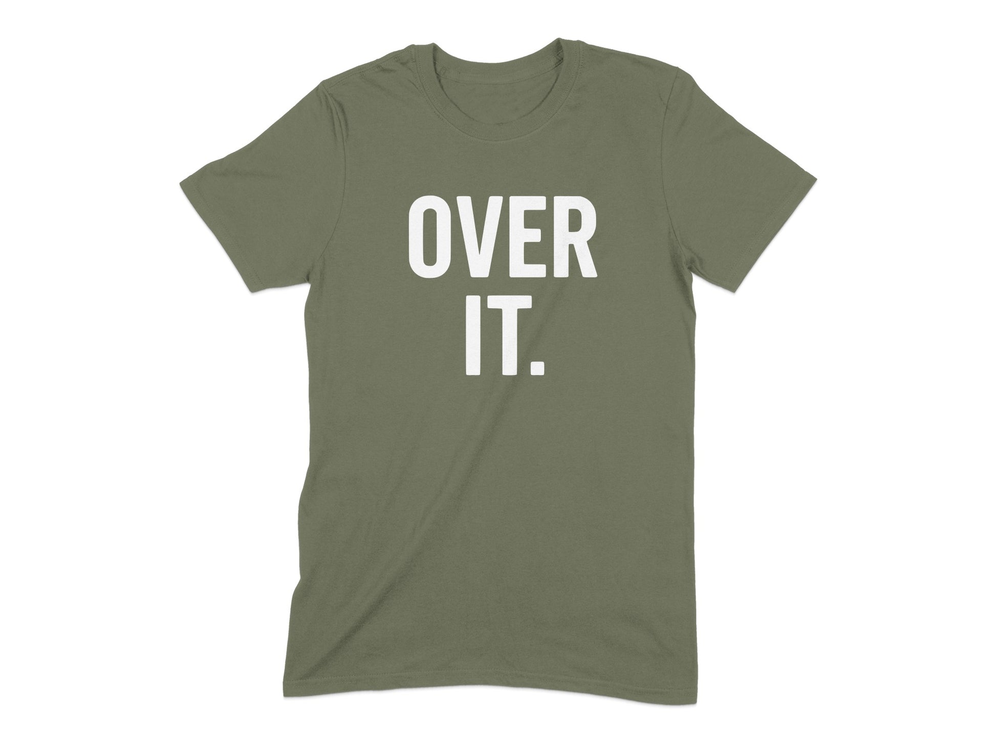 Over It Slogan Print Casual Wear T-shirt product type