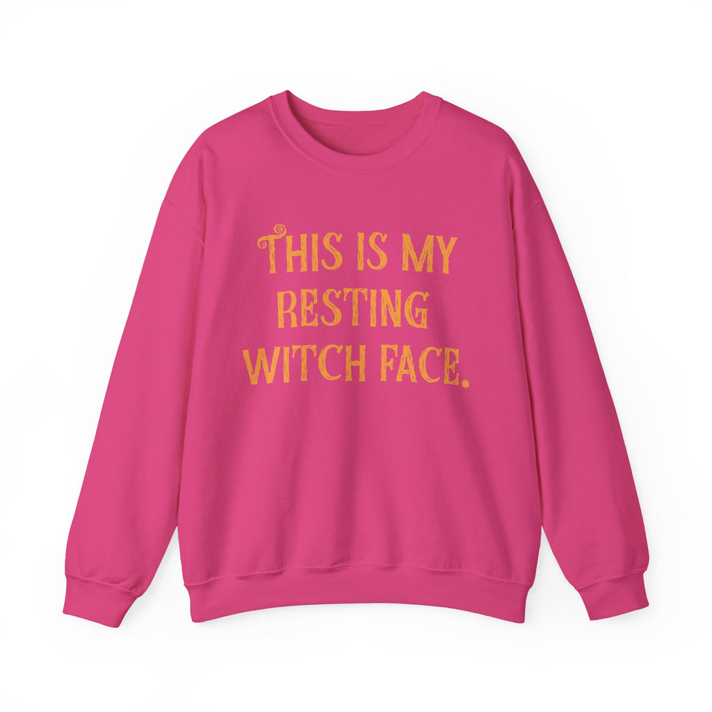 Resting Witch Face Funny Halloween Sweatshirt Unisex Crewneck