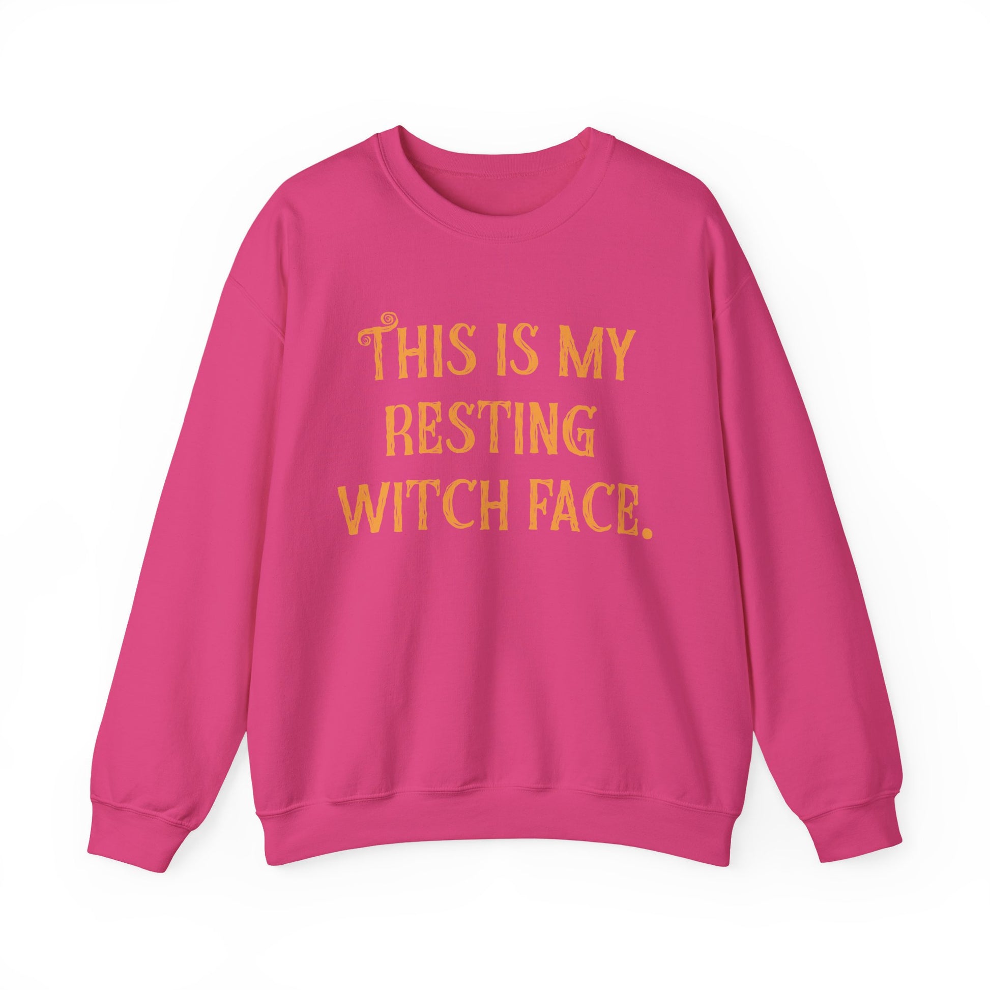 Resting Witch Face Funny Halloween Sweatshirt Unisex Crewneck