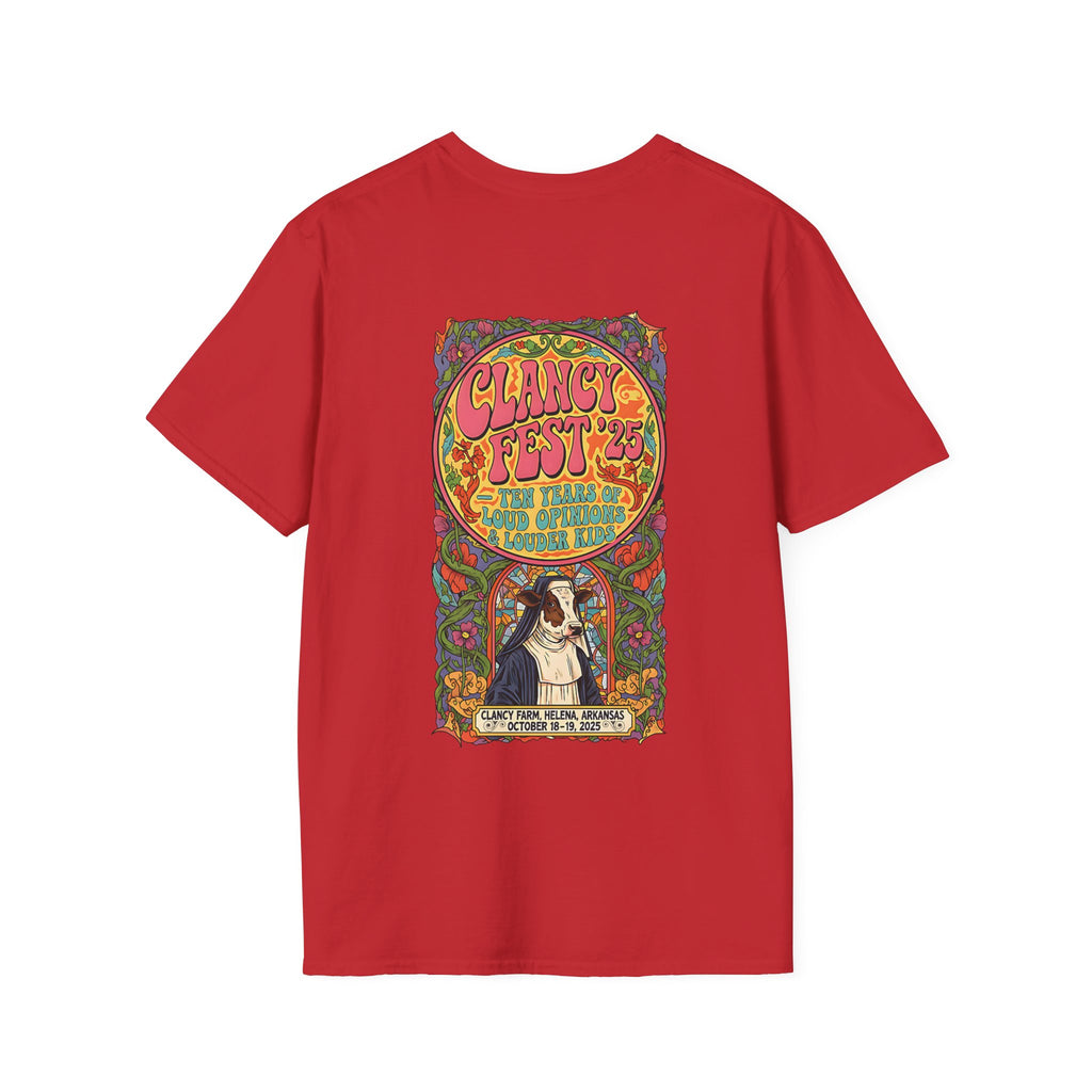 Custom ClancyFest 25 Adult Short Sleeve Tee, Unisex Softstyle T-Shirt, XS-5X