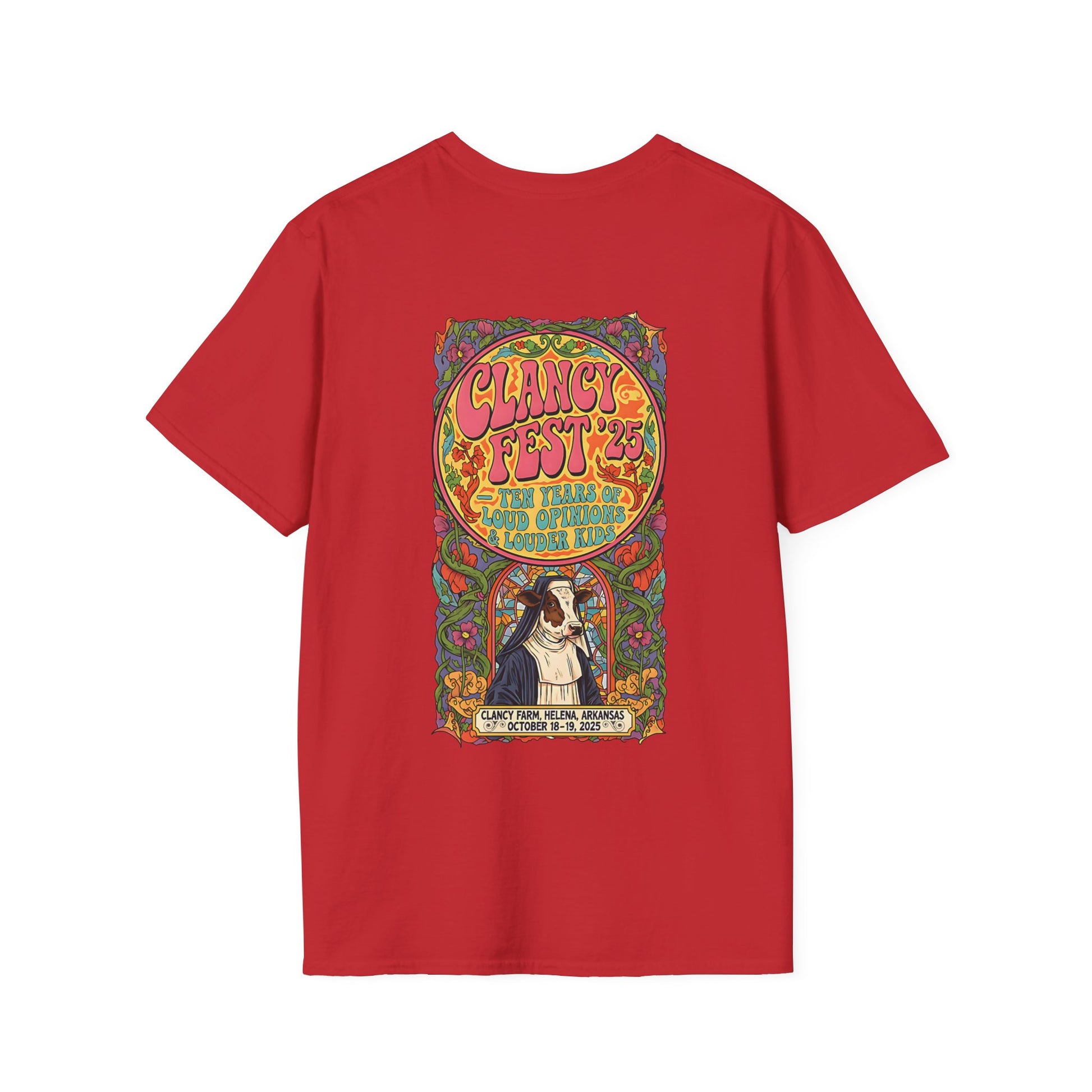 Custom ClancyFest 25 Adult Short Sleeve Tee, Unisex Softstyle T-Shirt, XS-5X