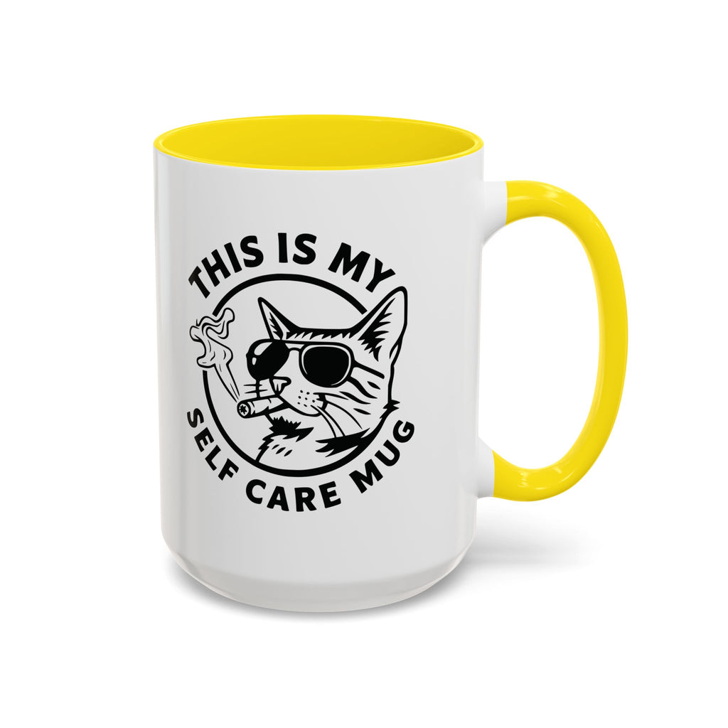 This Is My Self Care Mug — Sarcastic Cat Coffee Mug Ceramic Mug - 11oz & 15oz Coffee Cup