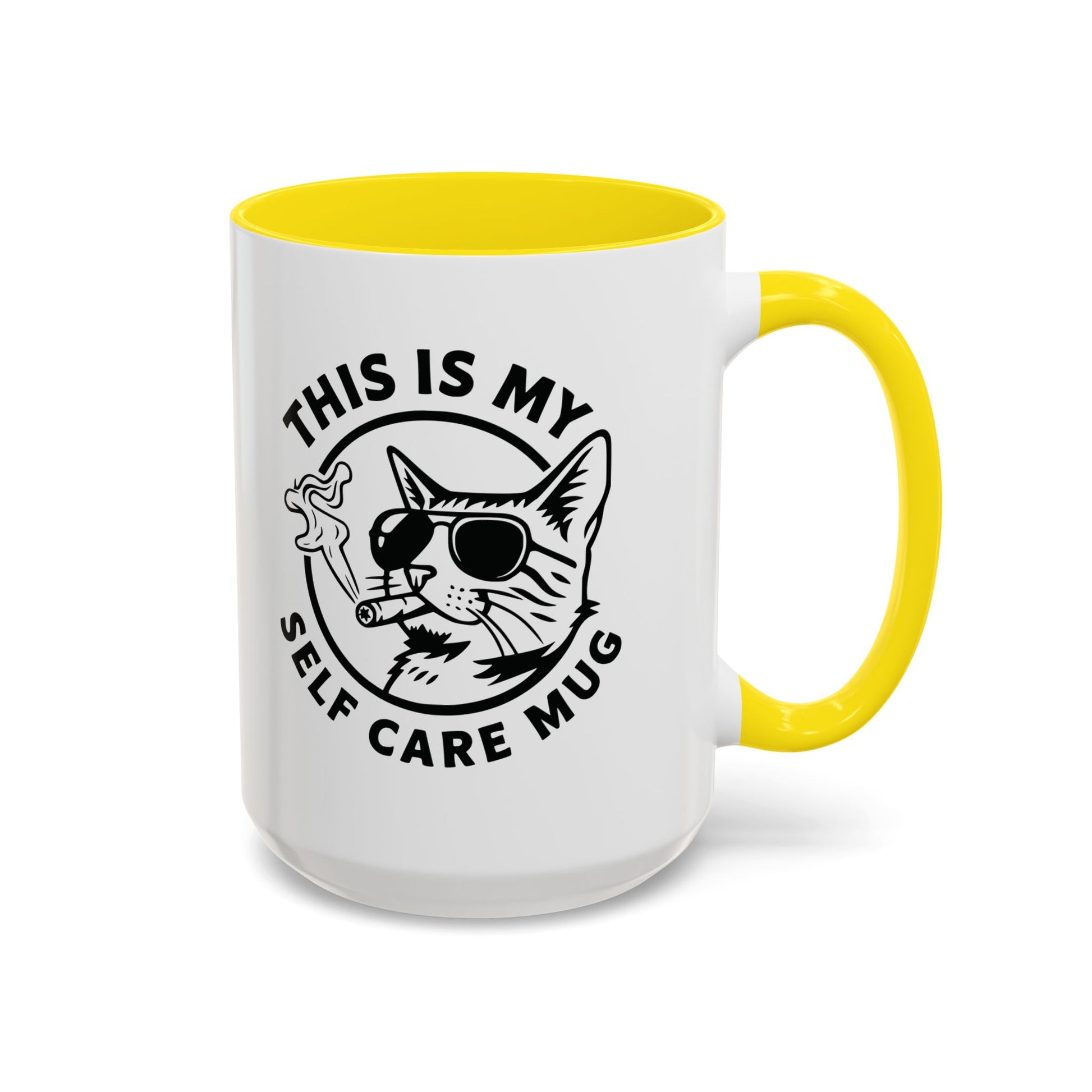 This Is My Self Care Mug — Sarcastic Cat Coffee Mug Ceramic Mug - 11oz & 15oz Coffee Cup