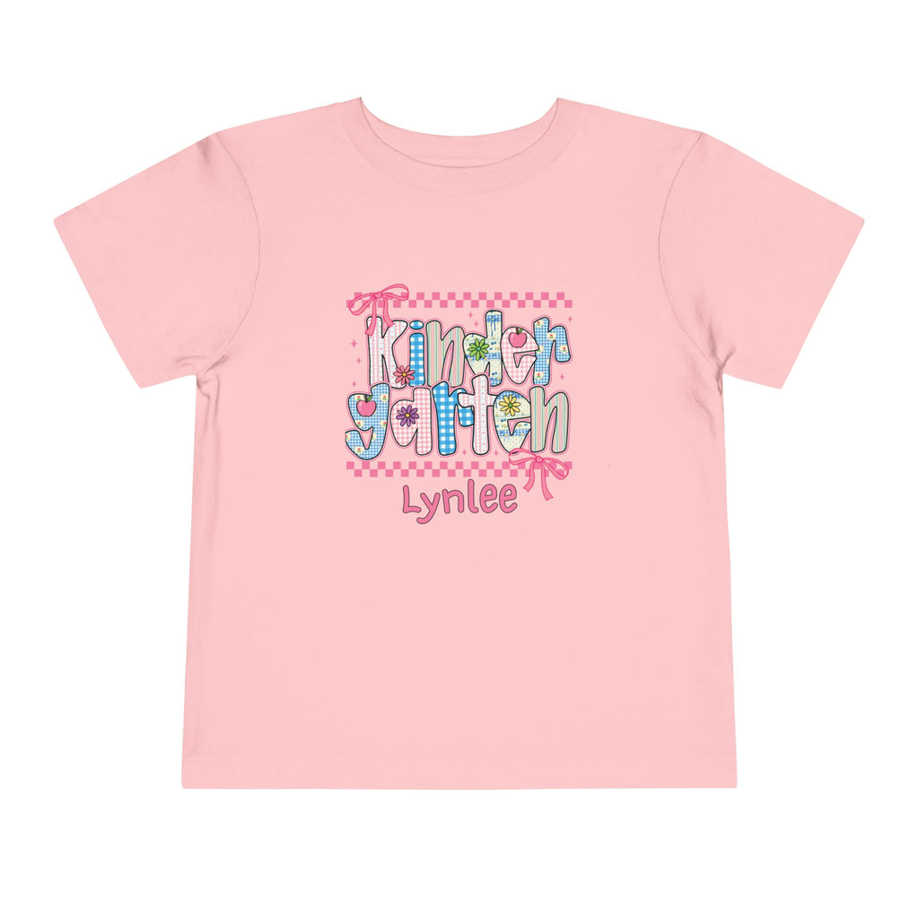 Kindergarten Personalized Back to School T-Shirt for Kids – Toddler Size 2T-5T - Custom Name – First Day of School Shirt
