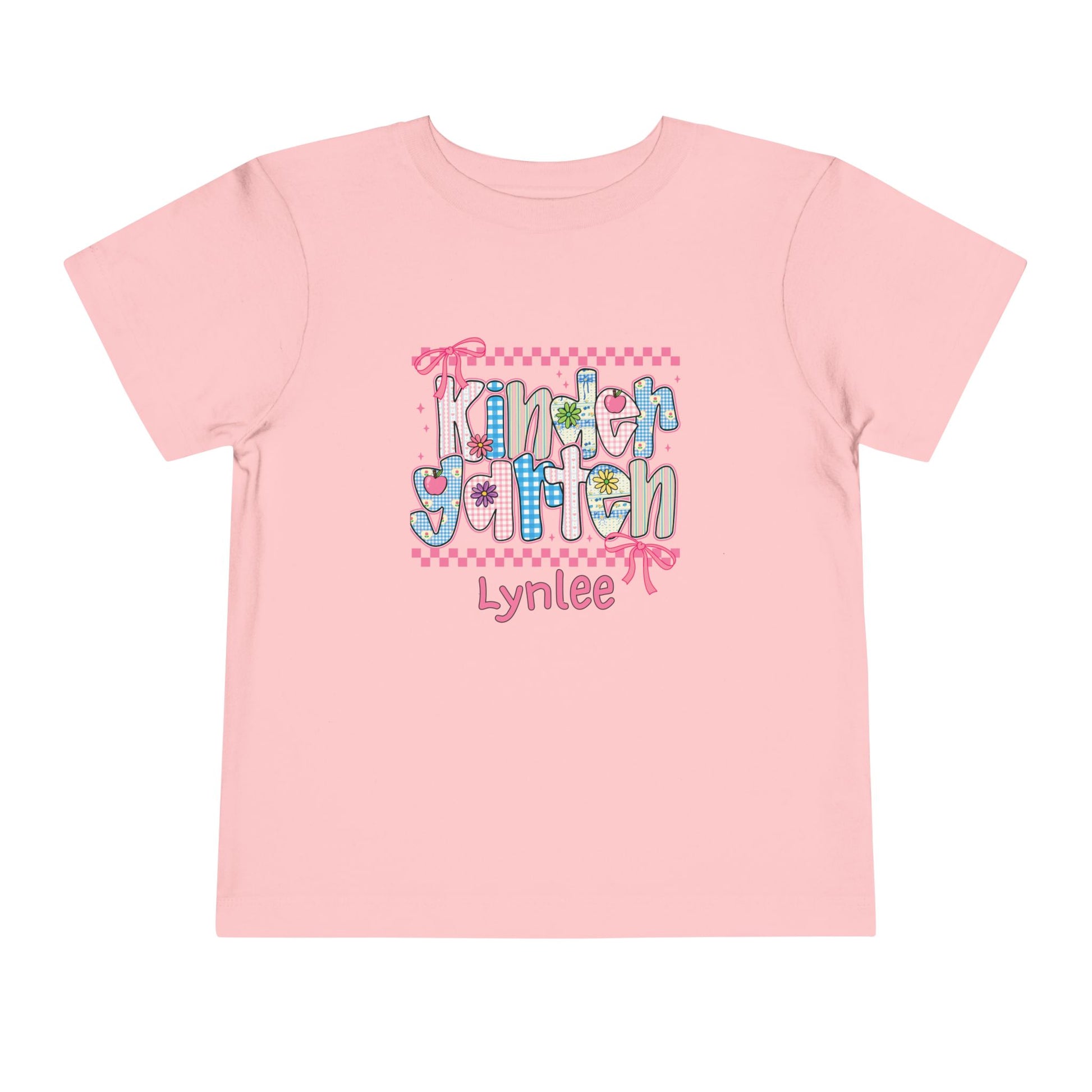 Kindergarten Personalized Back to School T-Shirt for Kids – Toddler Size 2T-5T - Custom Name – First Day of School Shirt