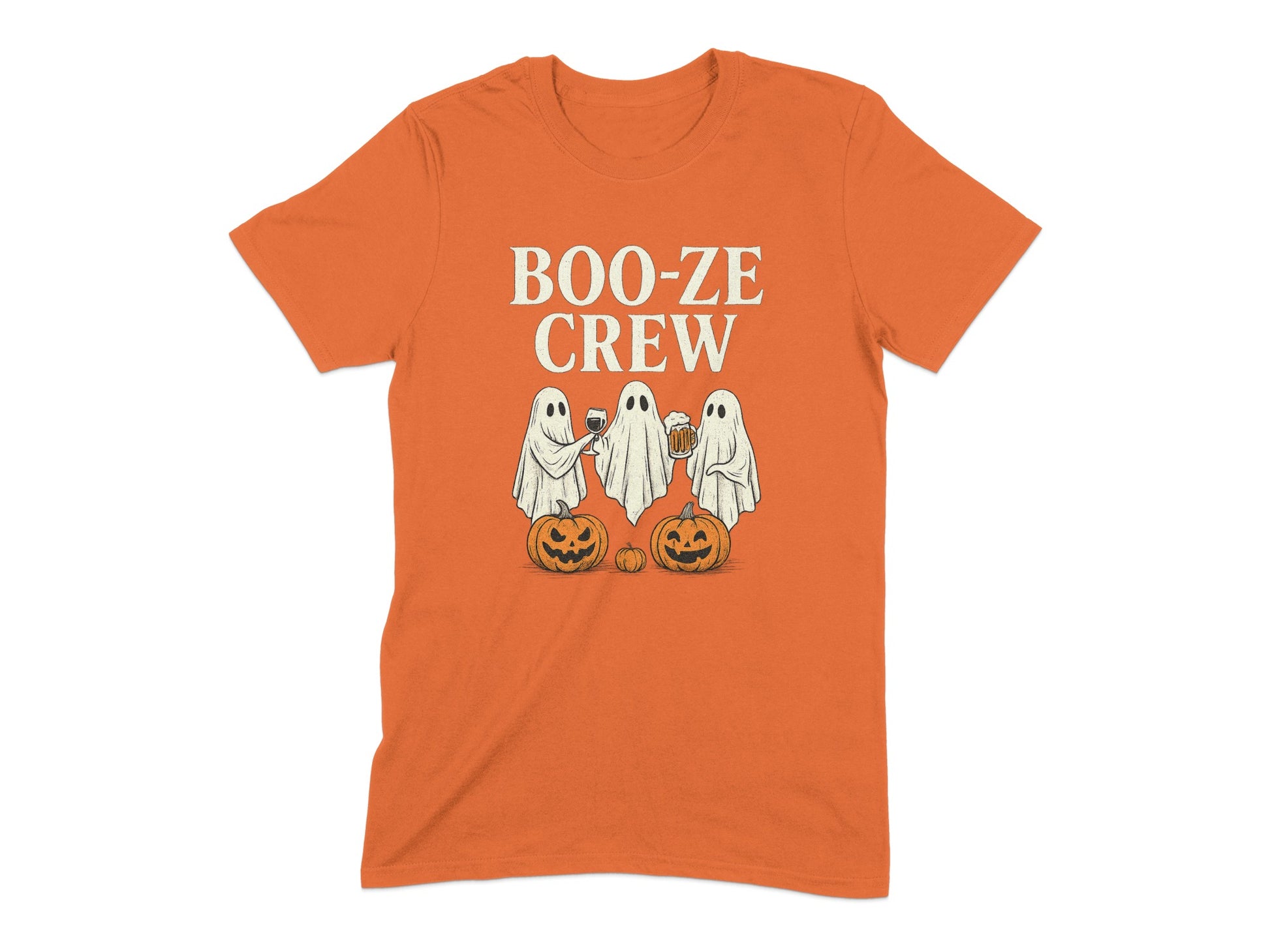 Boo-ze Crew Ghosts and Pumpkins T-shirt product type