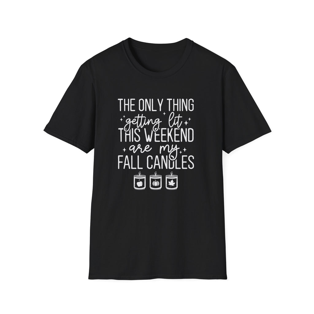 Funny Fall Autumn Aesthetic Unisex Softstyle T-Shirt XS - Plus Size 5X
