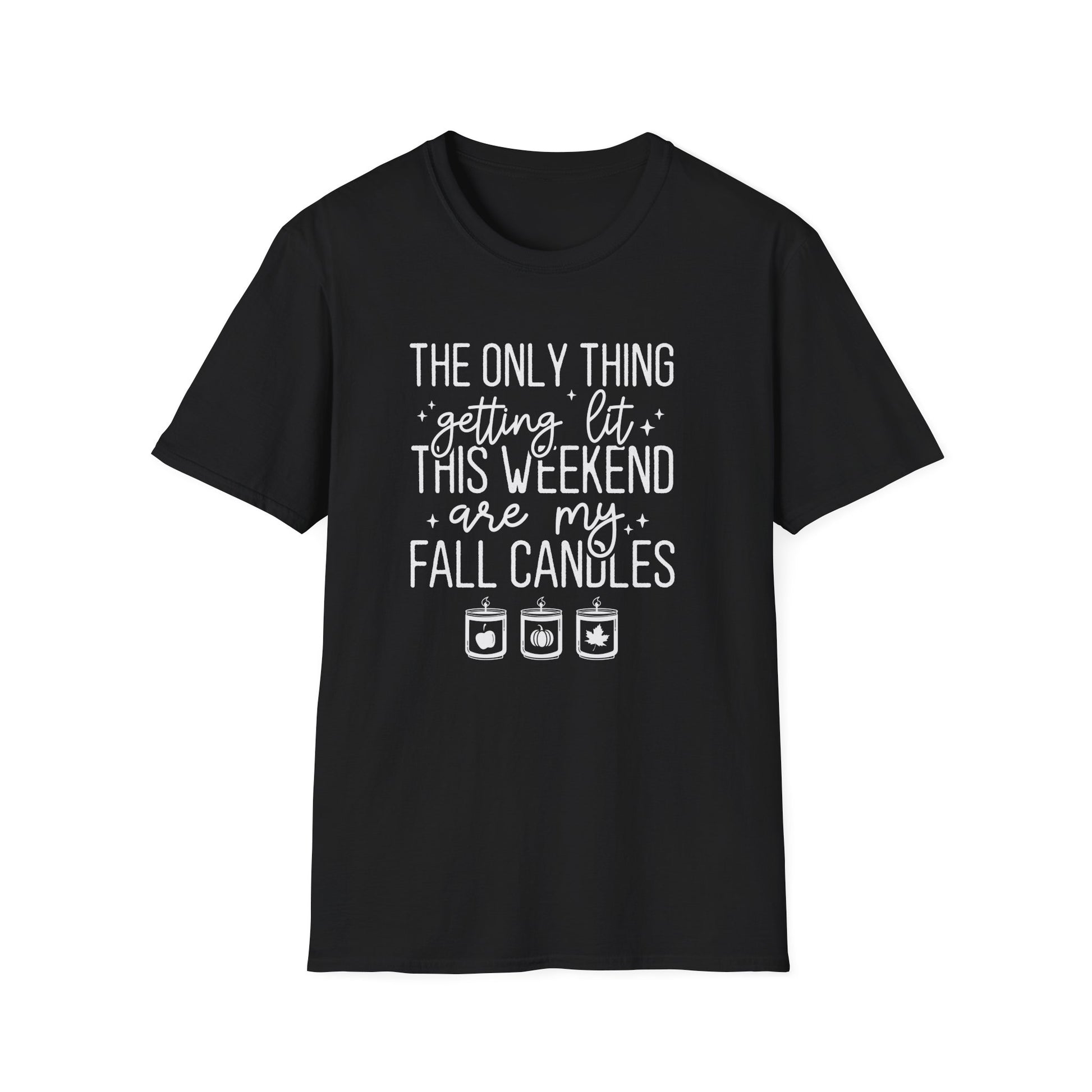 Funny Fall Autumn Aesthetic Unisex Softstyle T-Shirt XS - Plus Size 5X