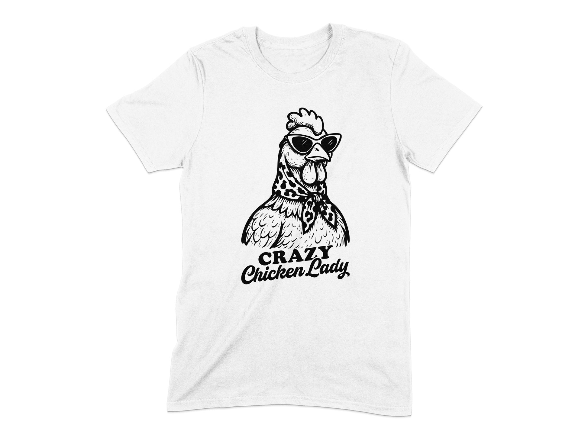Crazy Chicken Lady Graphic T-Shirt Product