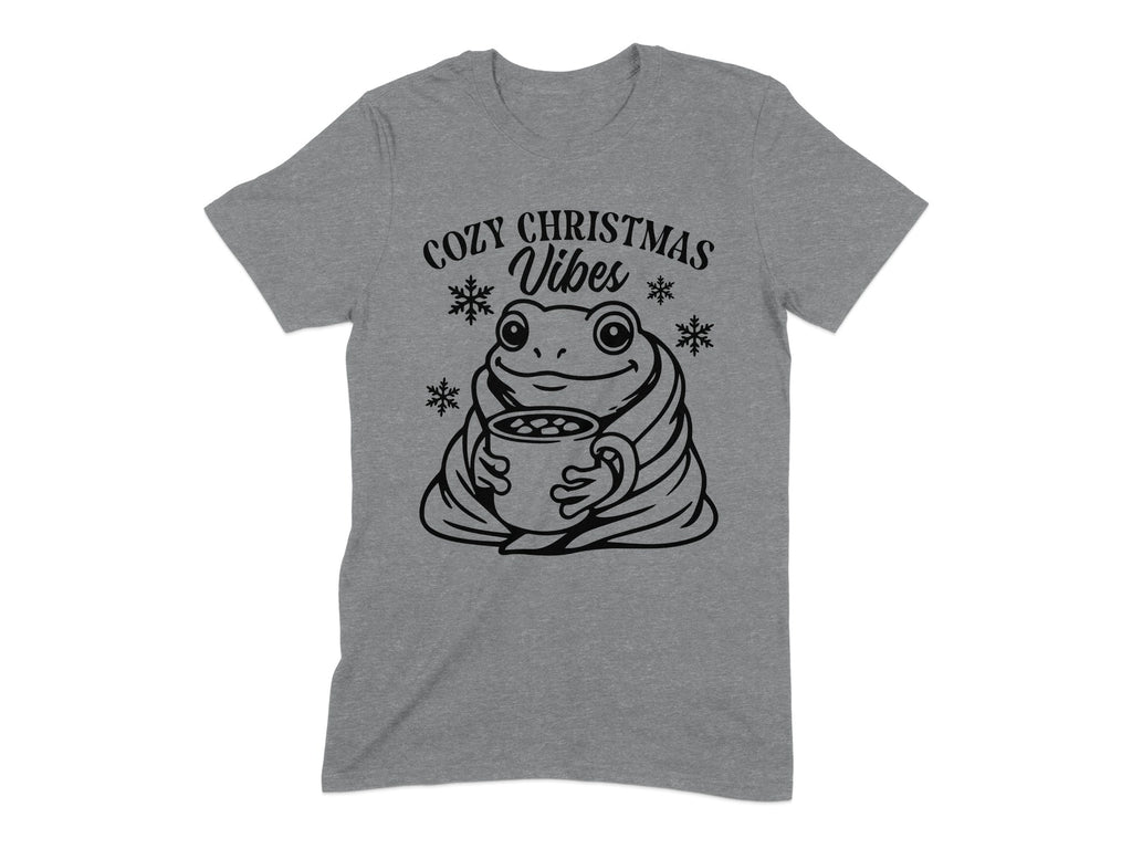 Cozy Christmas Vibes Frog Graphic T-shirt product type