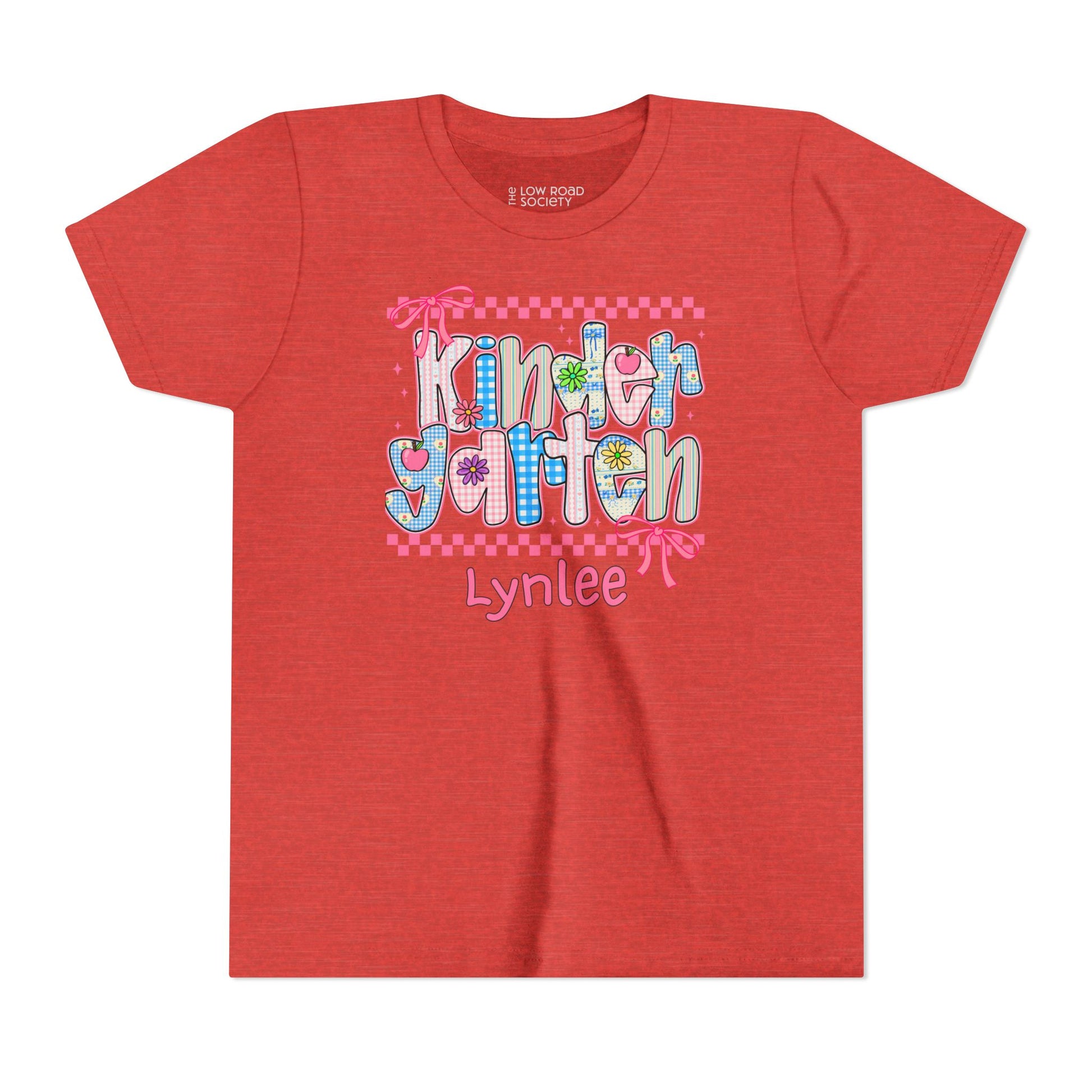 Kindergarten Personalized Back to School T-Shirt for Kids – Big Kids Size S-XL - Custom Name – First Day of School Shirt
