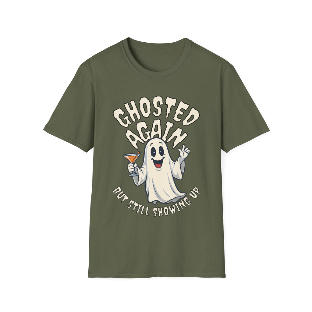 Ghosted Again Funny Halloween T-Shirt - Holiday Design XS-5X
