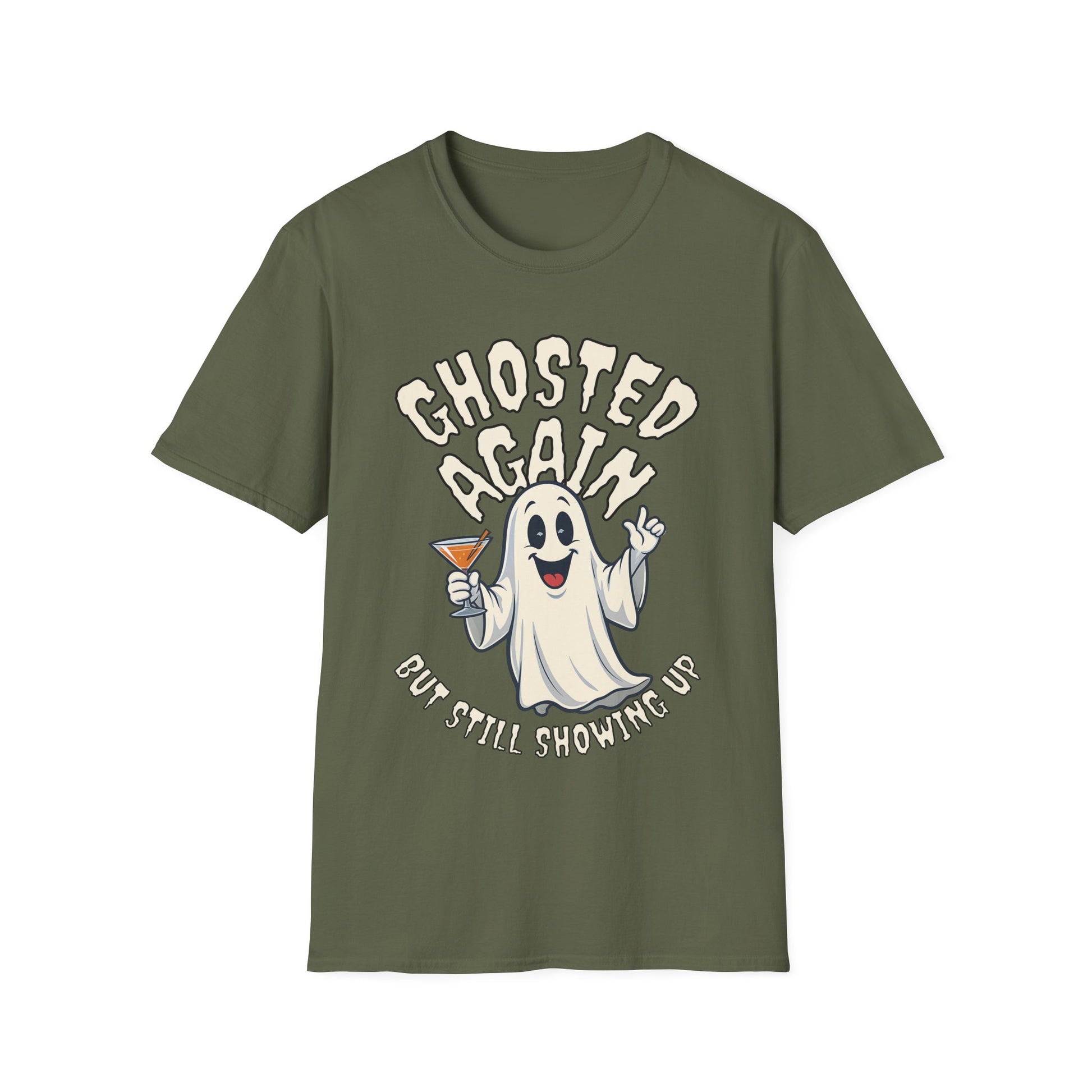 Ghosted Again Funny Halloween T-Shirt - Holiday Design XS-5X