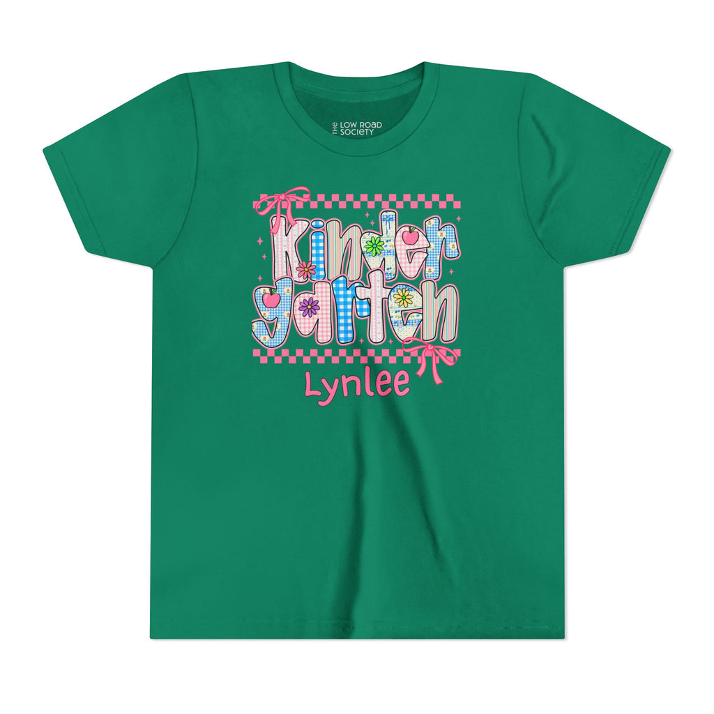 Kindergarten Personalized Back to School T-Shirt for Kids – Big Kids Size S-XL - Custom Name – First Day of School Shirt