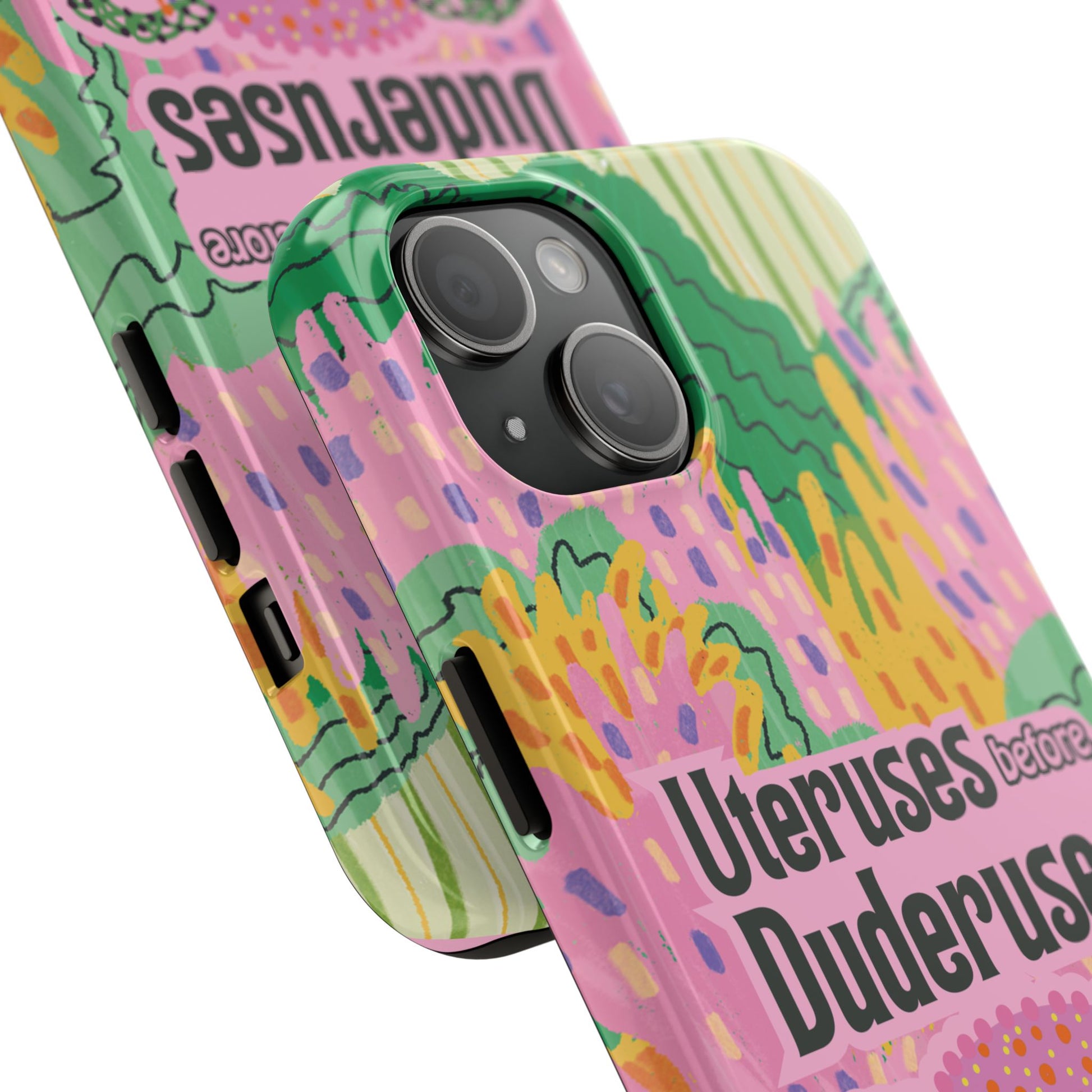 Funny Tough Phone Cases, Beautiful Pink Green Floral Design with Snarky Quote, Unique Phone Cover, Gift for Friends, Snarky Accessory