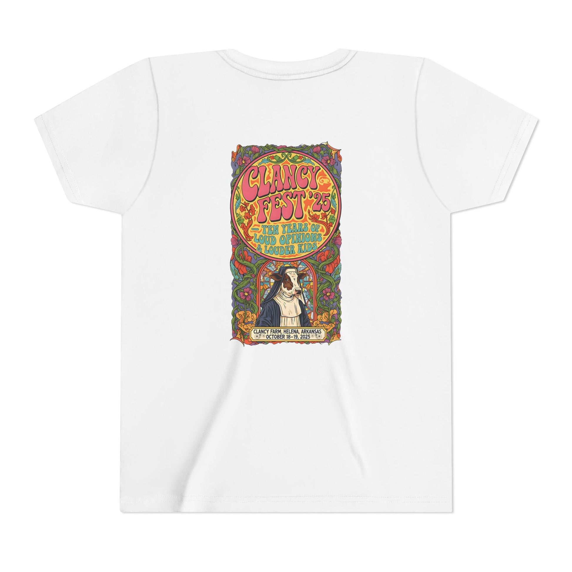 Custom ClancyFest 25 Youth Short Sleeve Extra Lightweight Cotton/Poly Tee, KIDS S-XL