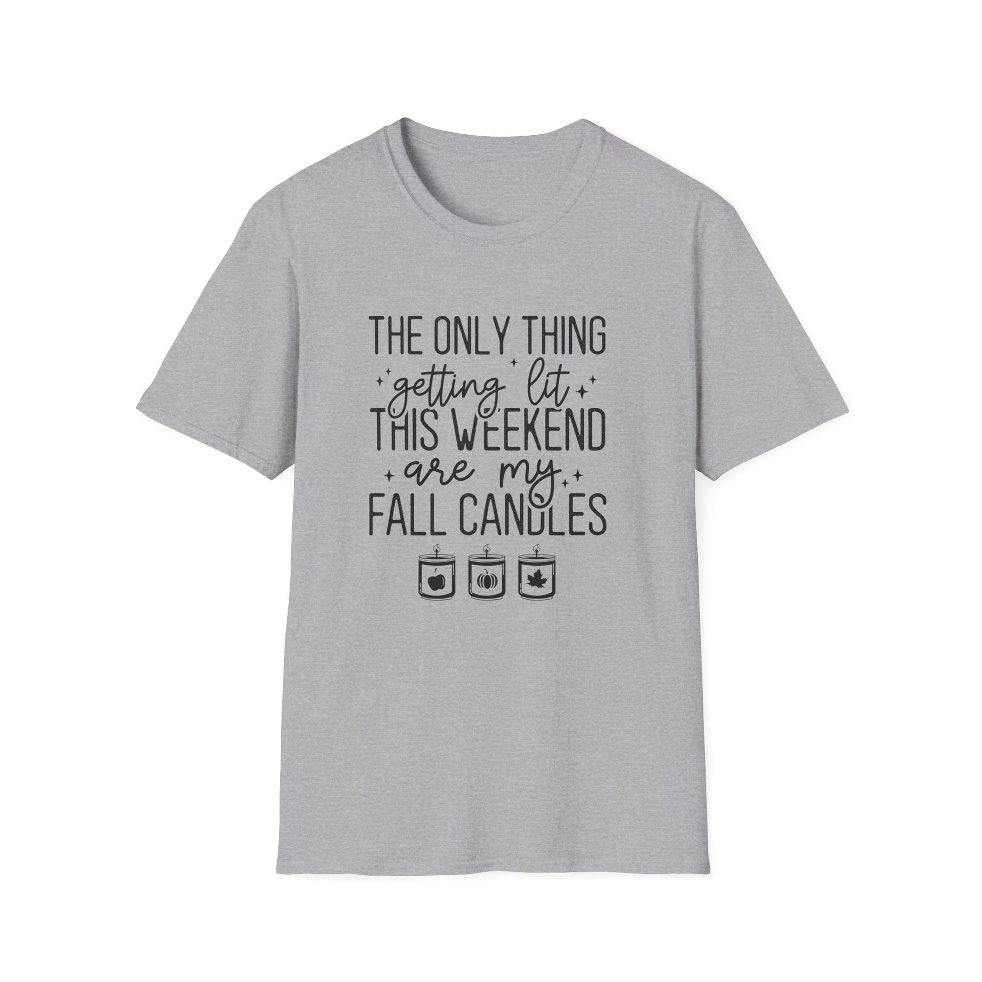 Funny Fall Autumn Aesthetic Unisex Softstyle T-Shirt XS - Plus Size 5X